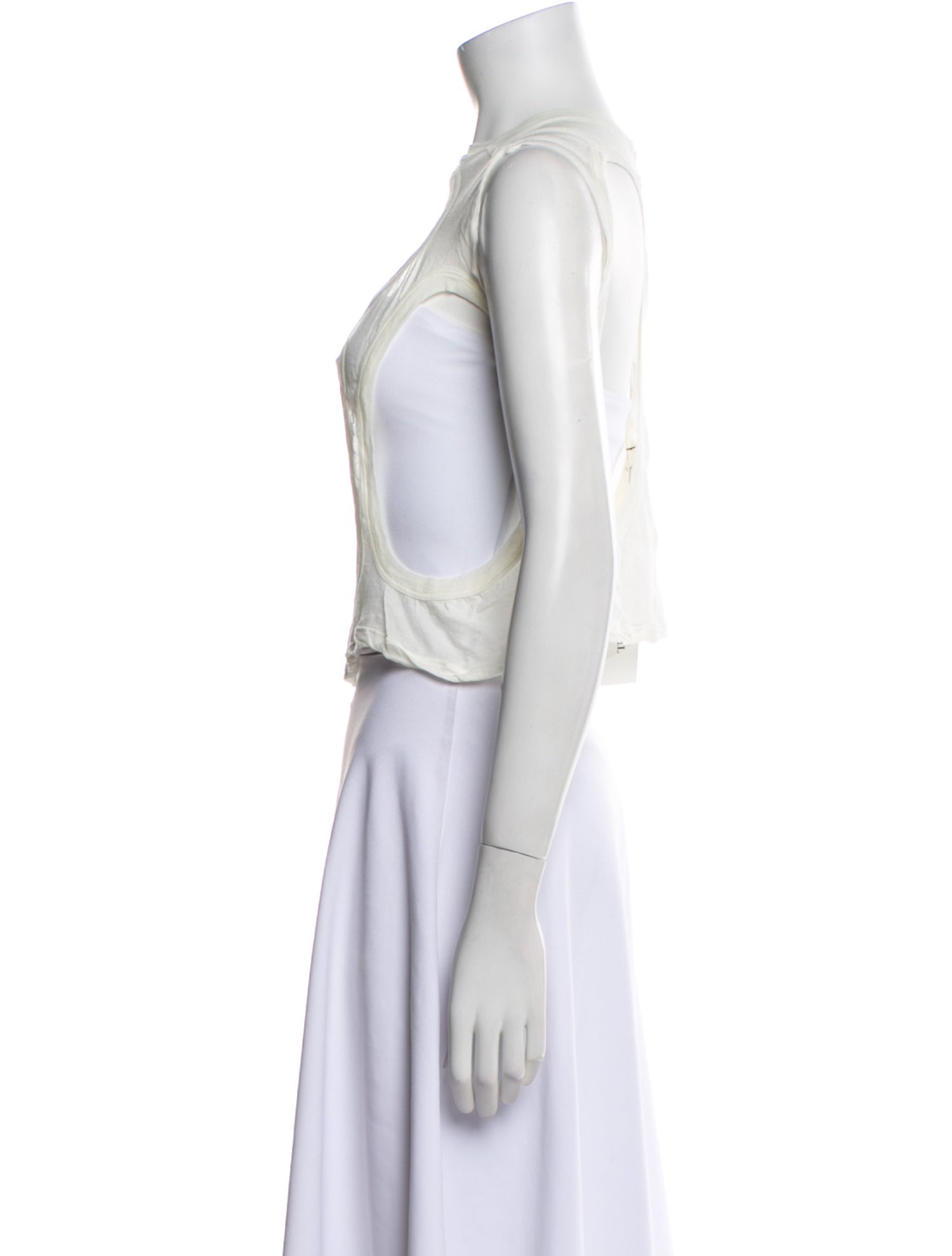 Rick Owens Halterneck Sleeveless Crop Top