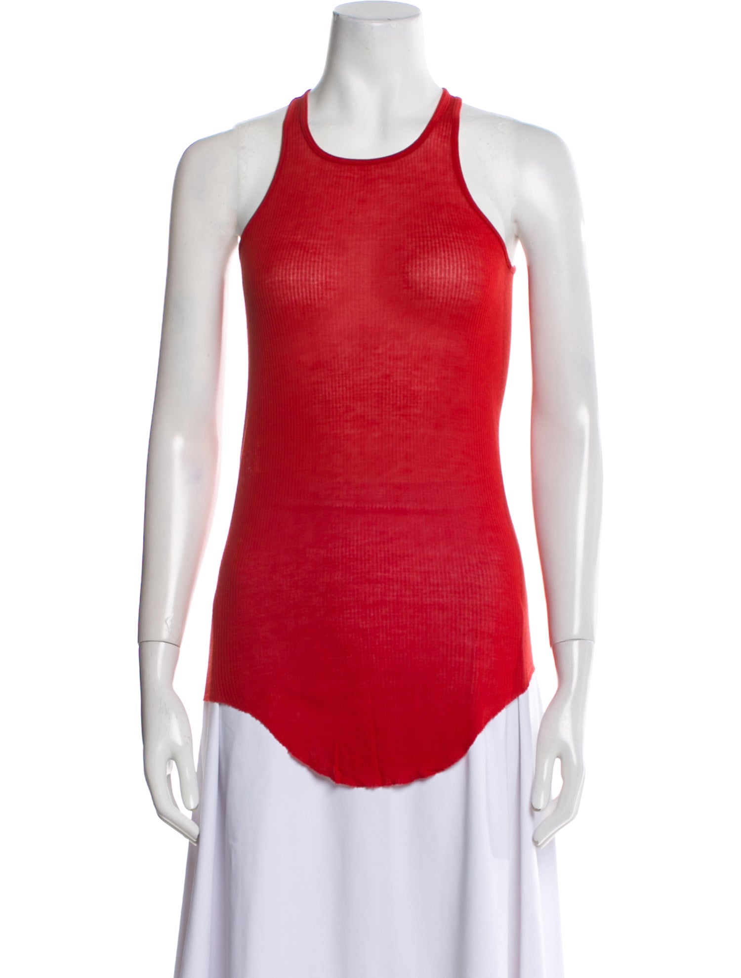 Rick Owens Scoop Neck Sleeveless Top