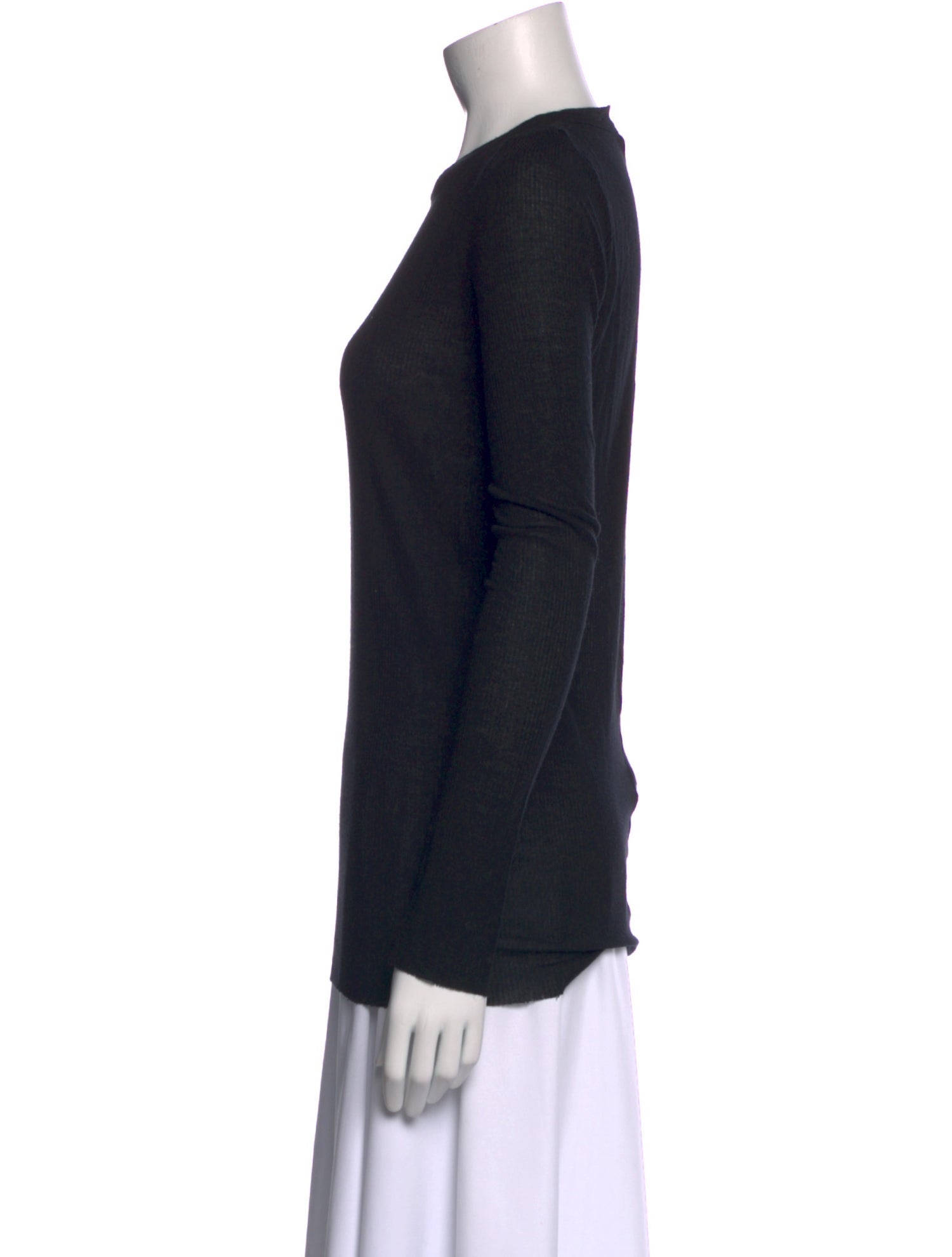 Rick Owens Crew Neck Long Sleeve T-Shirt