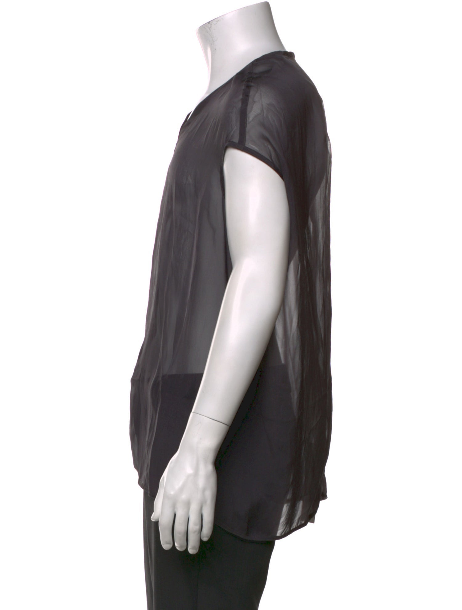 Rick Owens Silk Short Sleeve Shirt