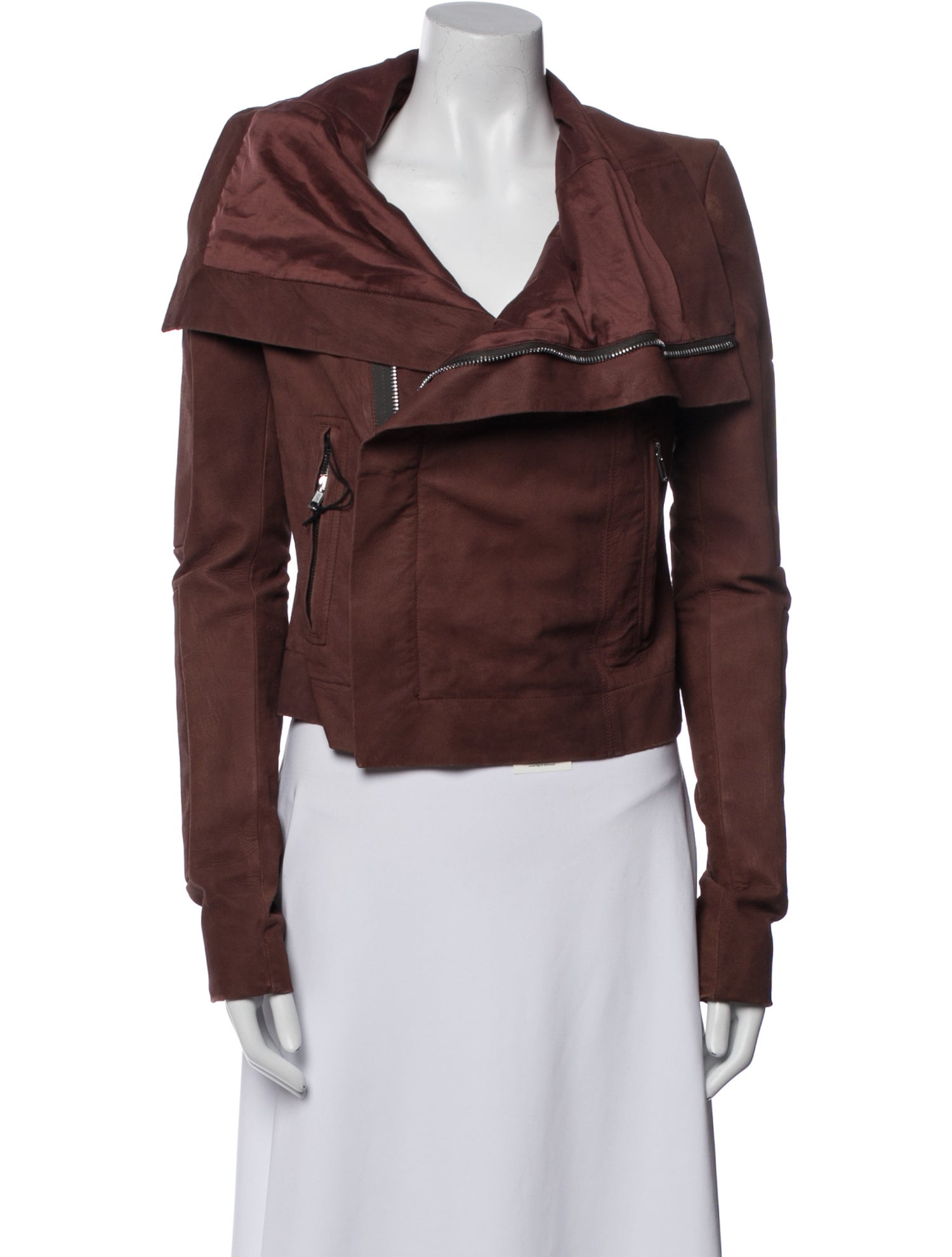 Rick Owens Lamb Leather Biker Jacket