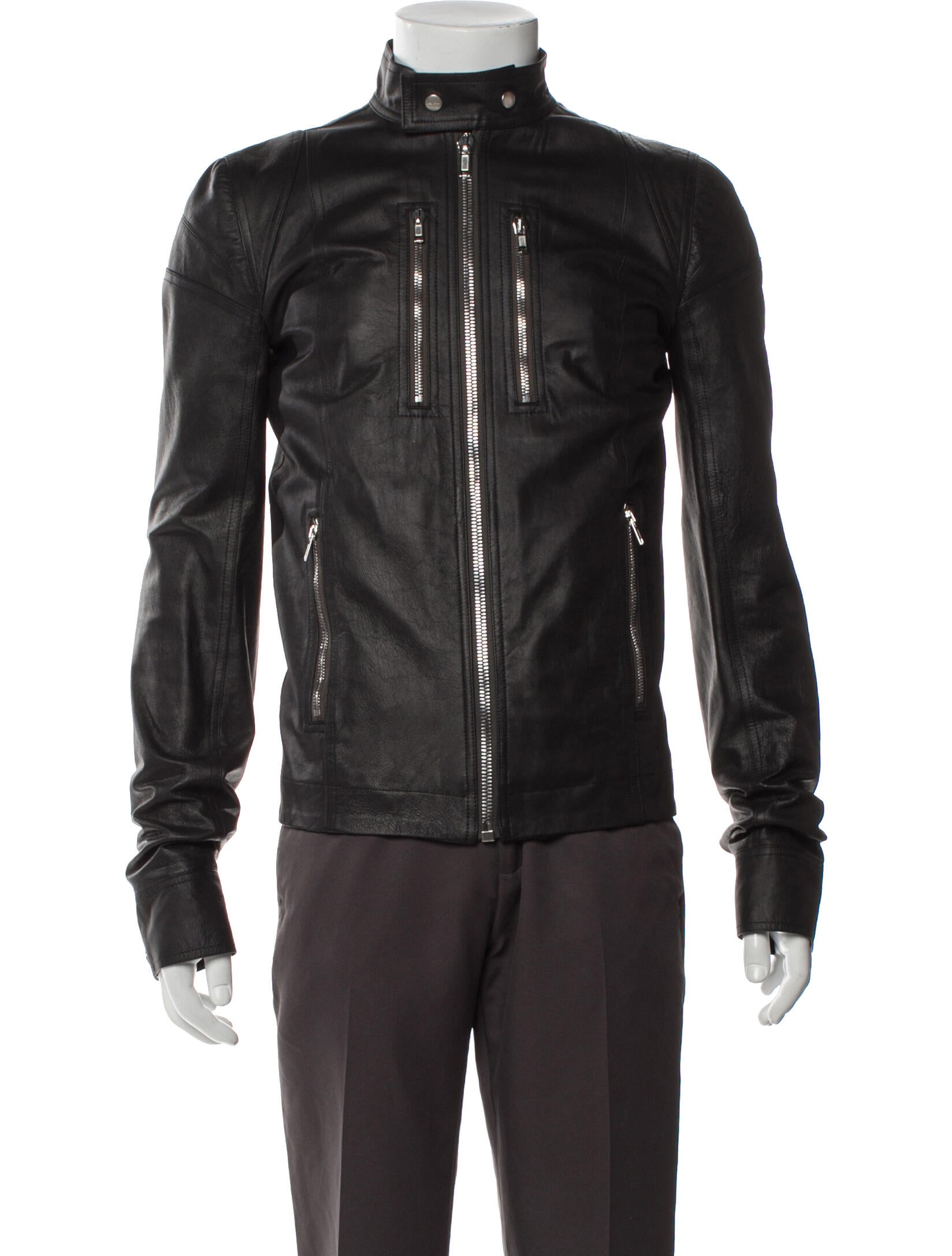 Rick Owens Lamb Leather Moto Jacket