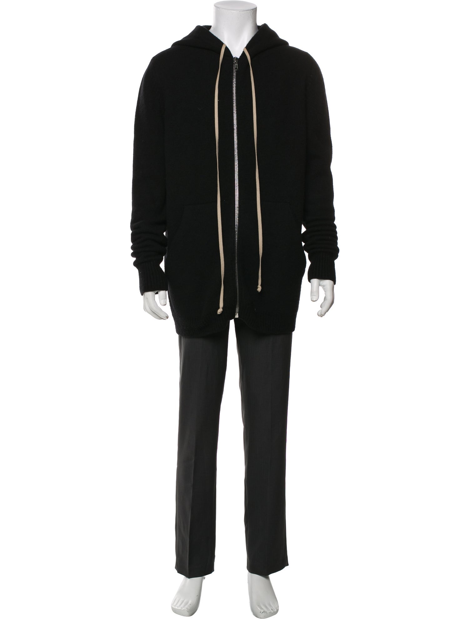 Rick Owens Cashmere Crew Neck Hoodie