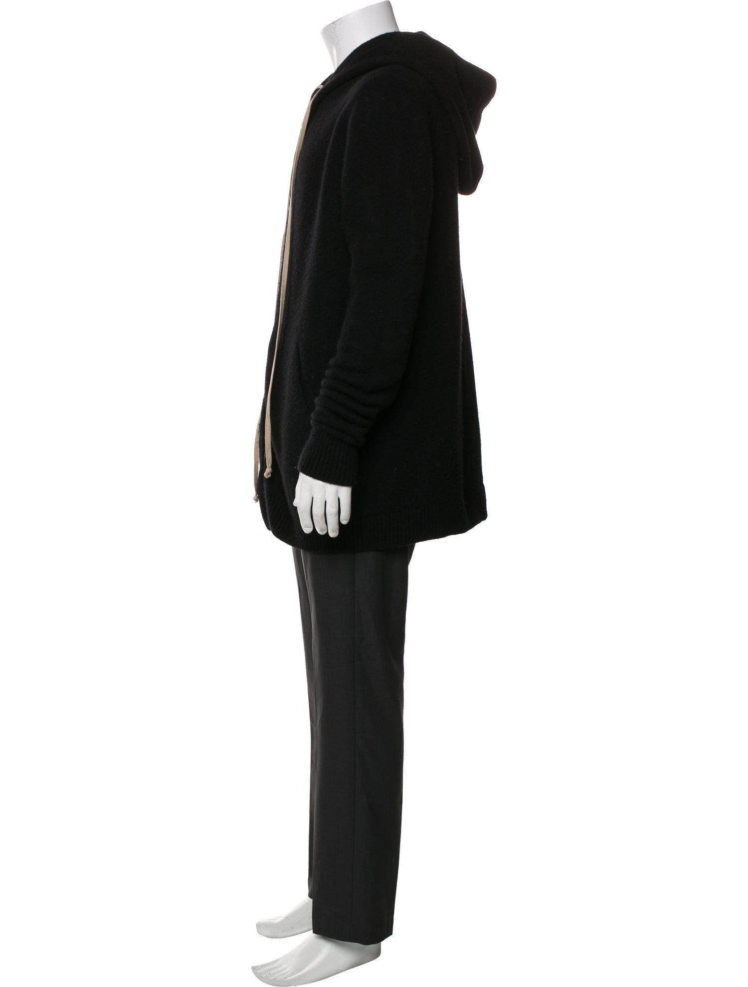 Rick Owens Cashmere Crew Neck Hoodie