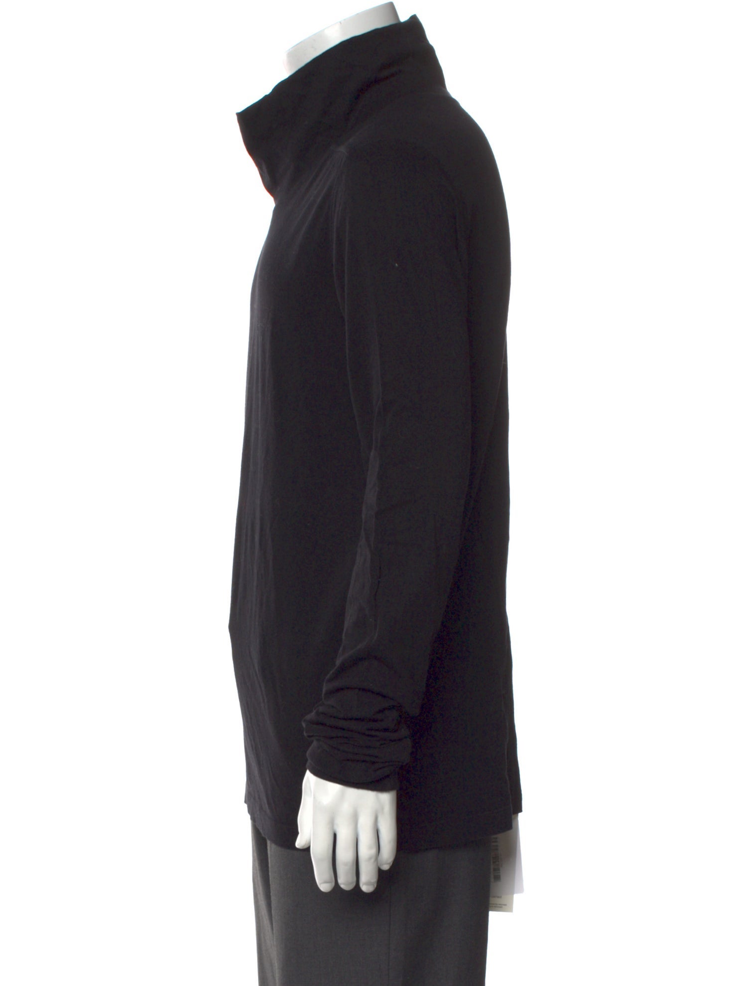 Rick Owens Mock Neck Long Sleeve Henley