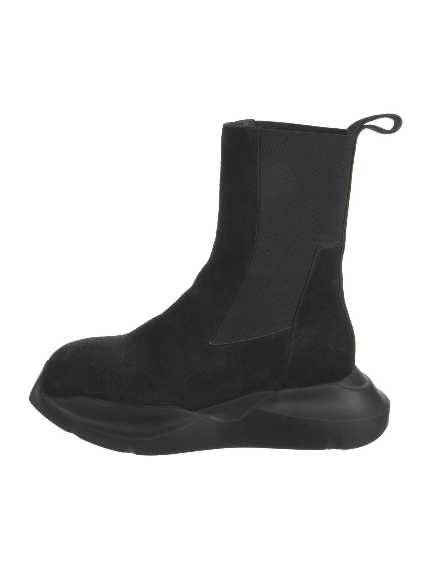 Rick Owens Suede Chelsea Boots
