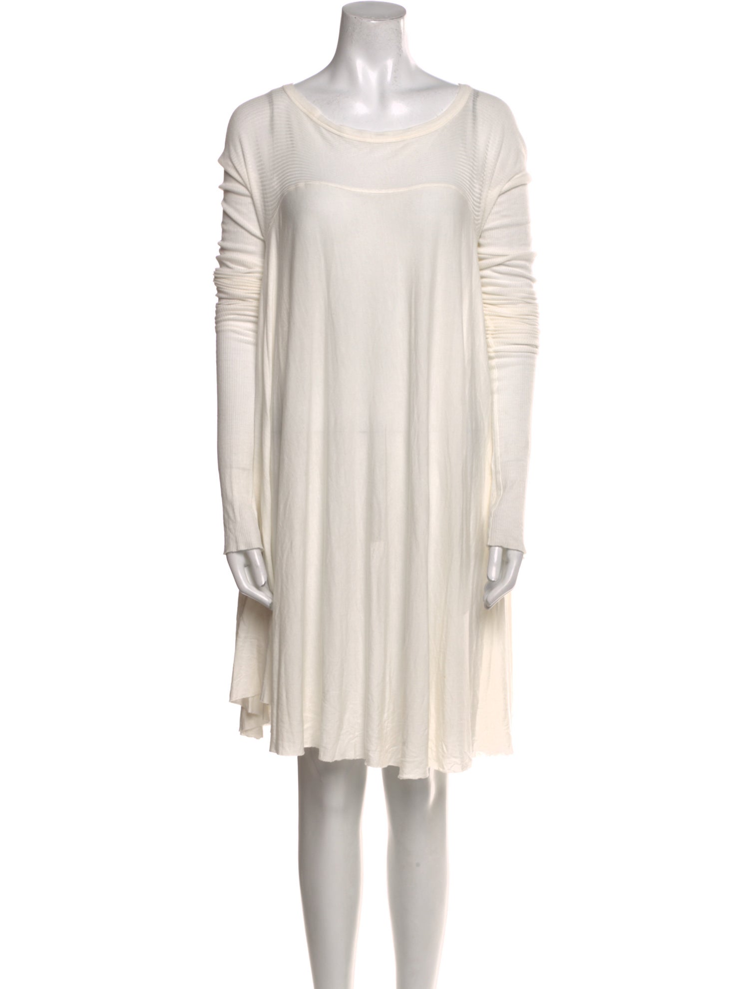 Rick Owens Scoop Neck Mini Dress