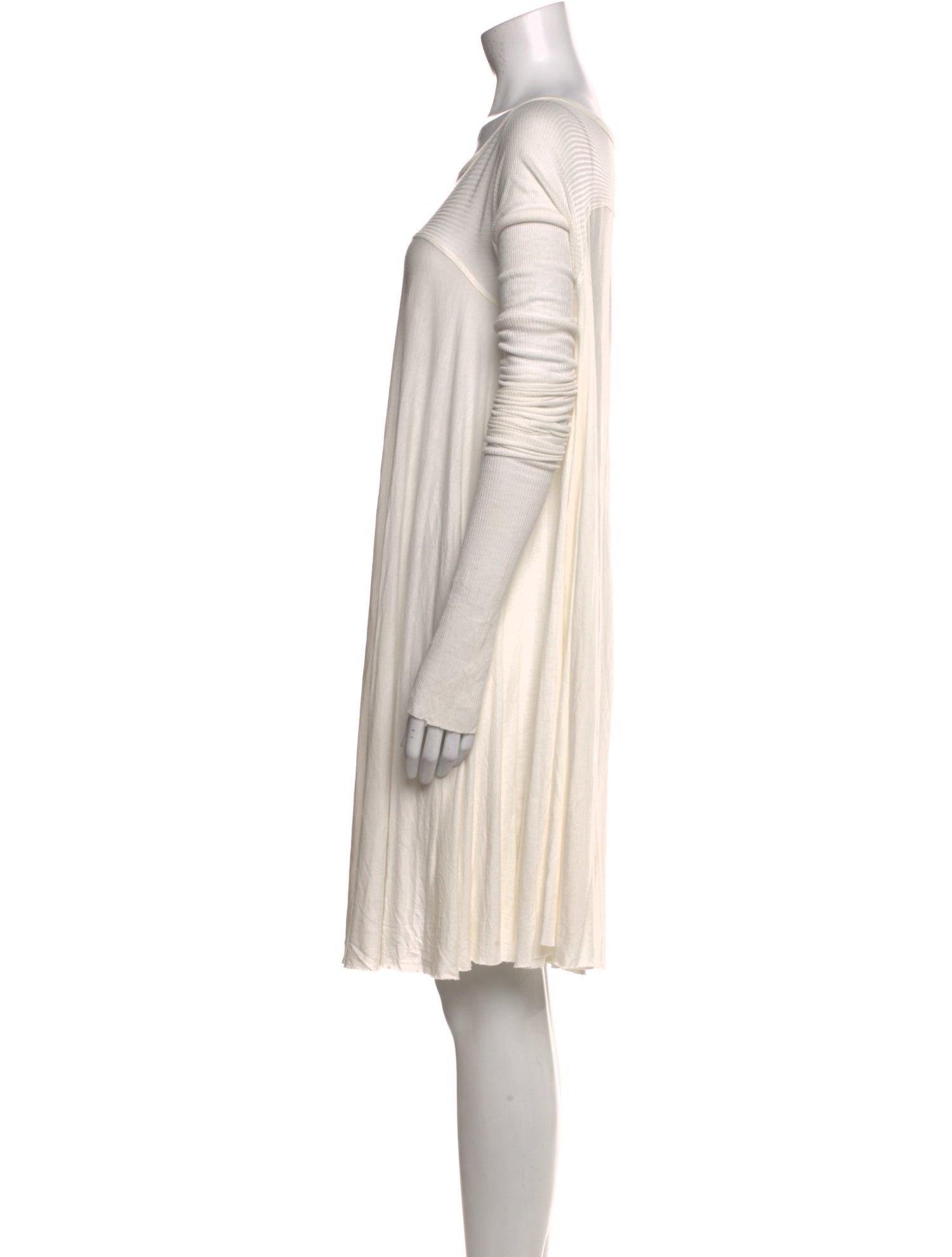 Rick Owens Scoop Neck Mini Dress