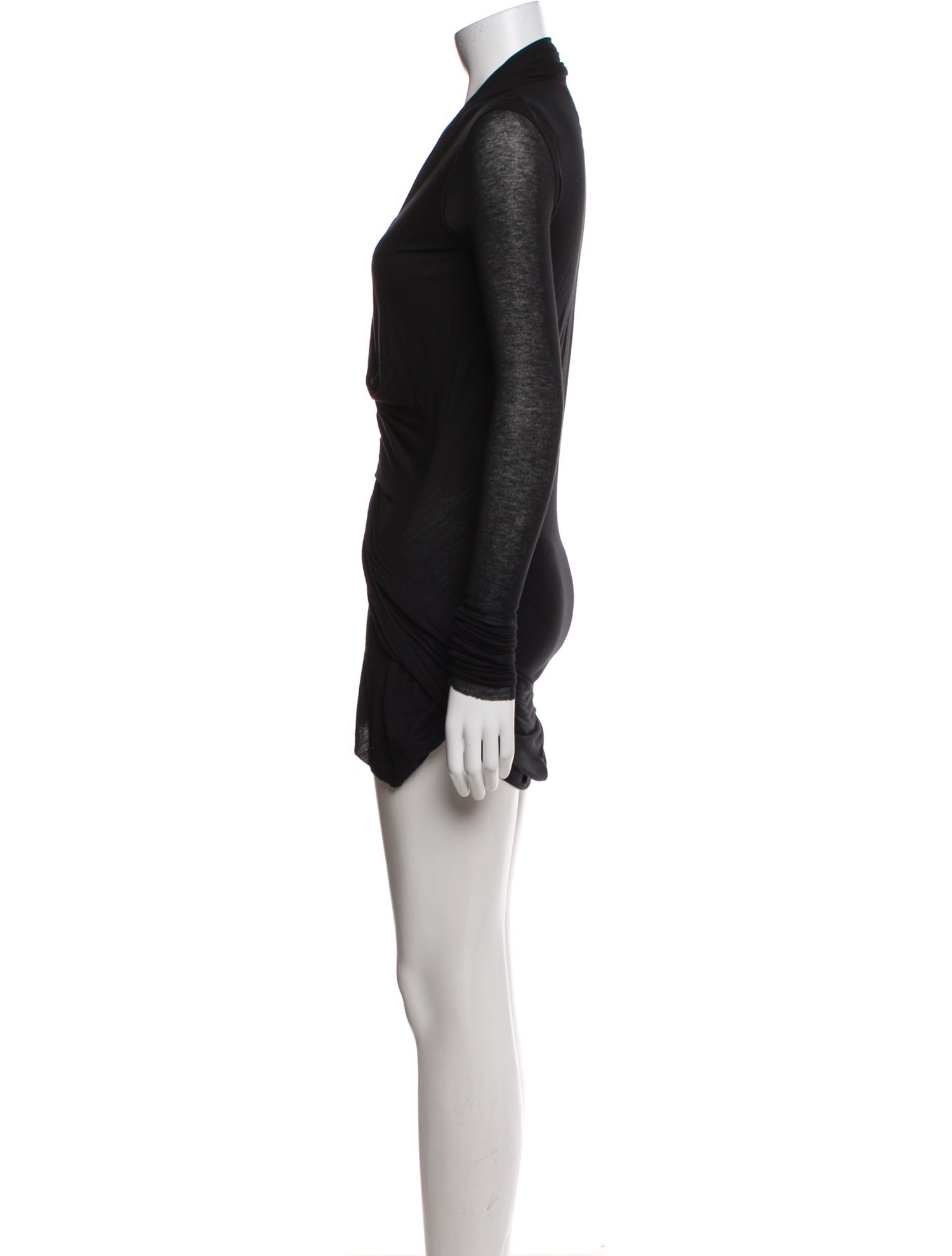 Rick Owens V-Neck Mini Dress