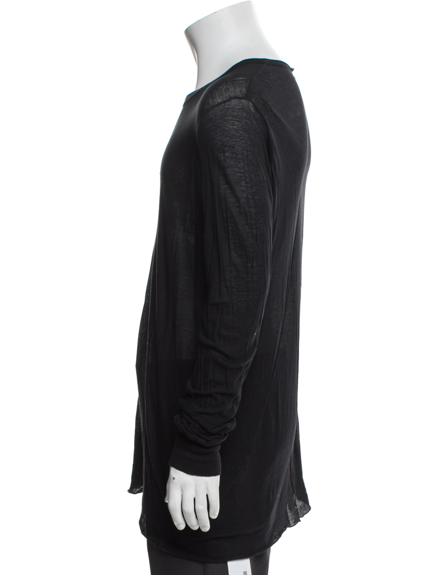Rick Owens Crew Neck Long Sleeve T-Shirt