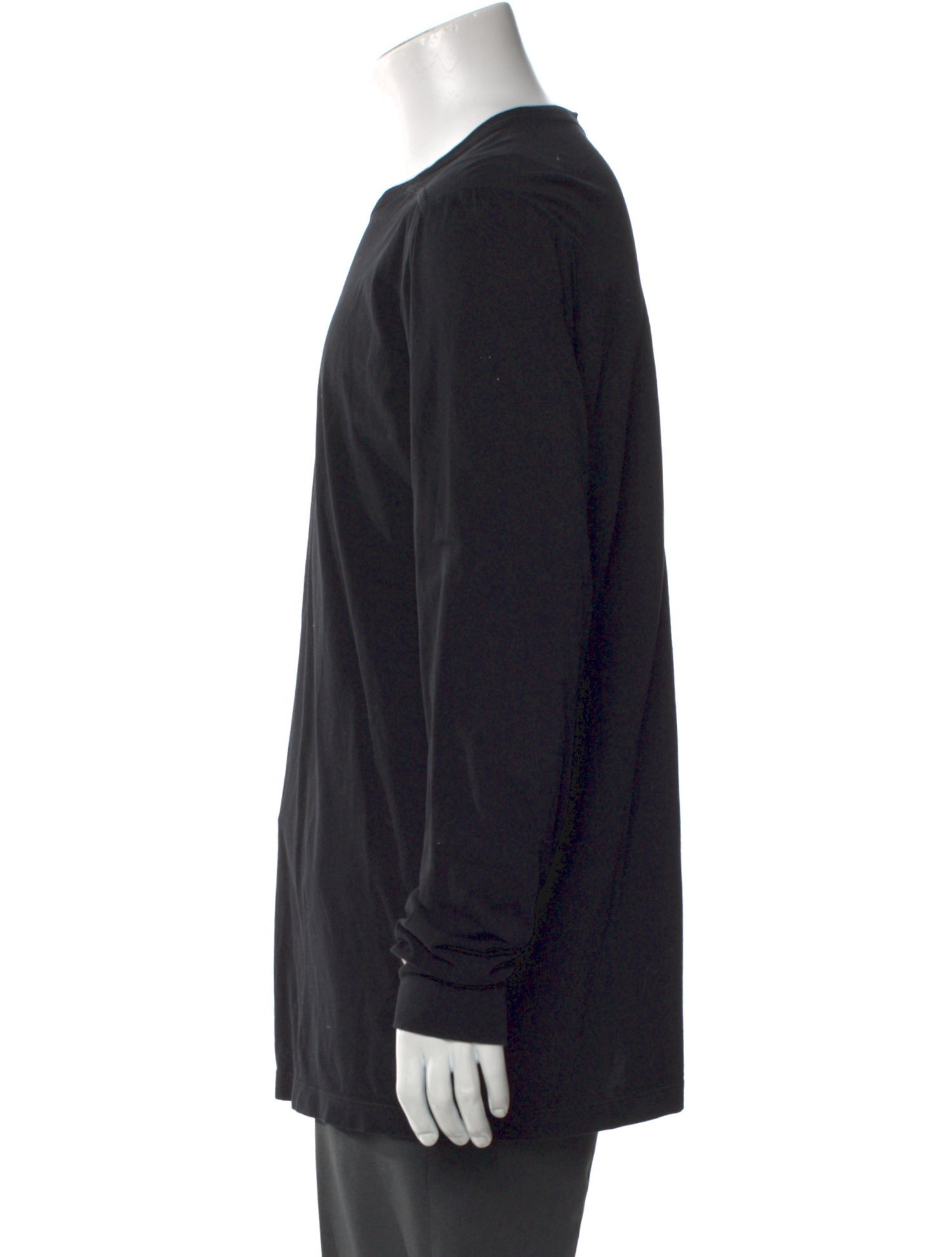 Rick Owens Crew Neck Long Sleeve T-Shirt