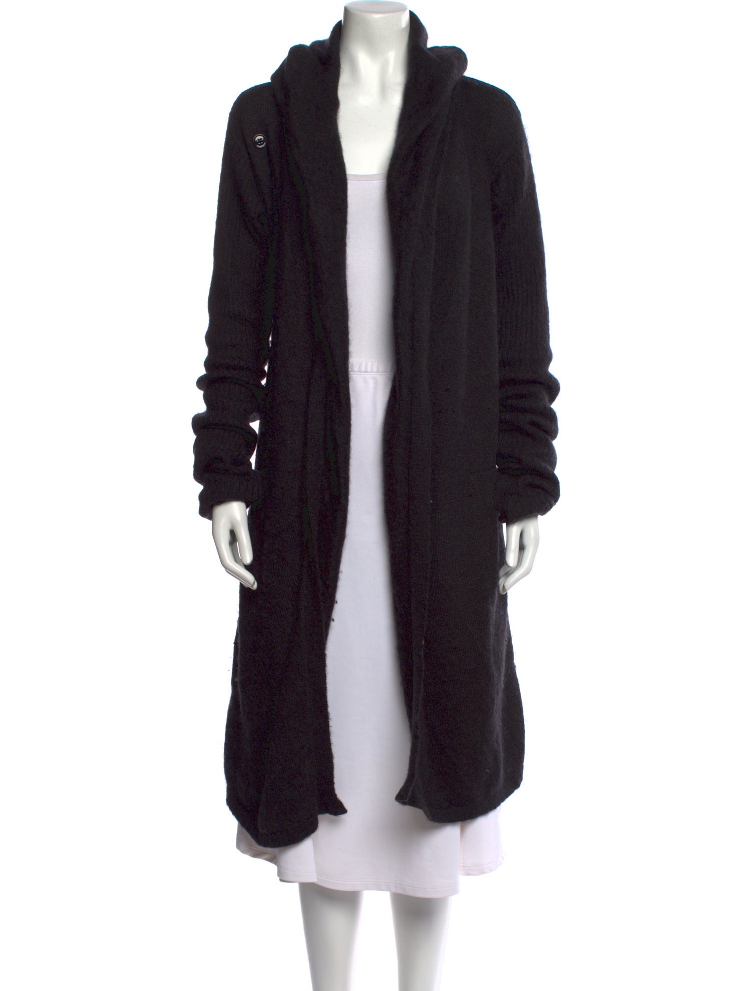 Rick Owens Kid Mohair Cowl Neck Sweater