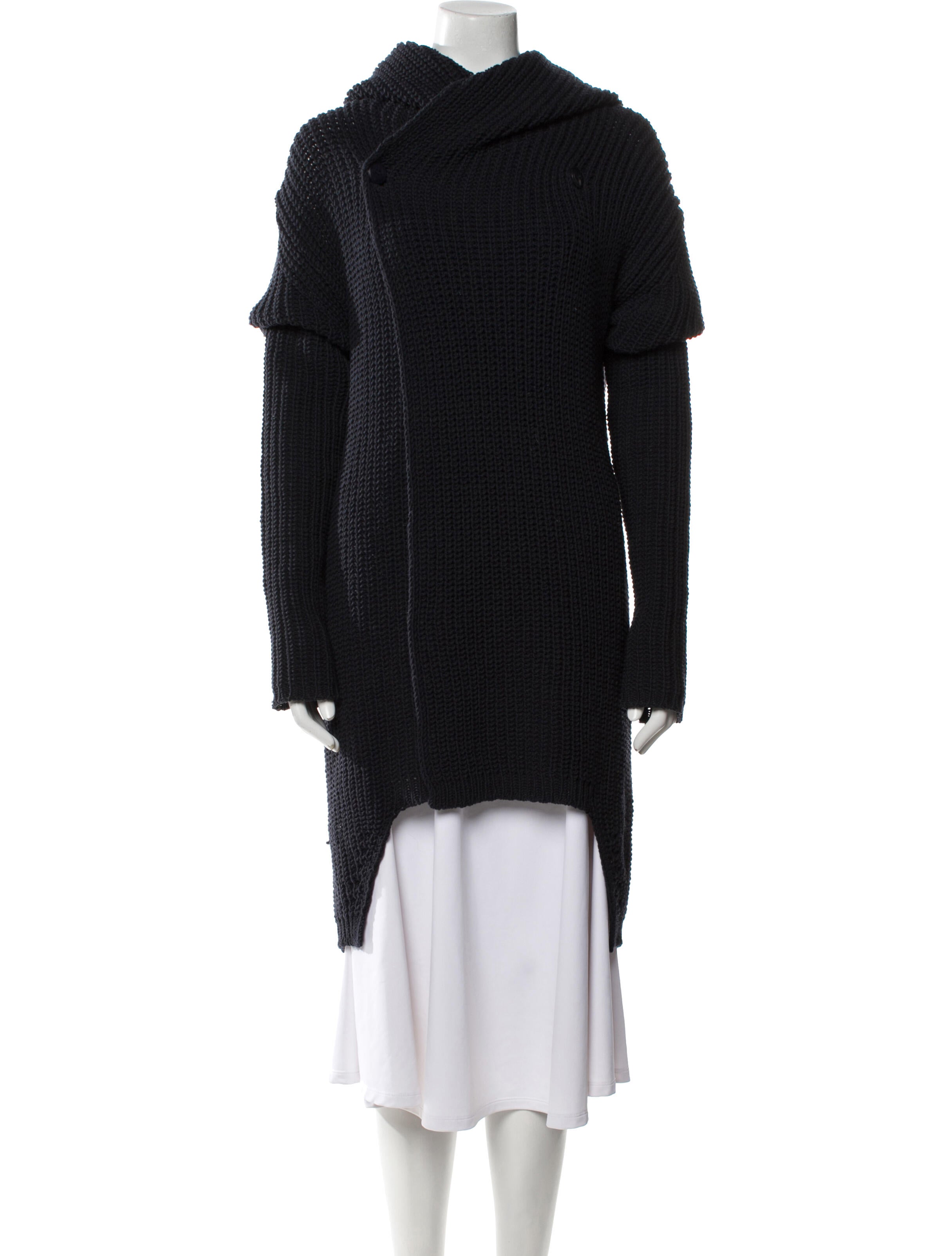 Rick Owens Virgin Wool V-Neck Cardigan
