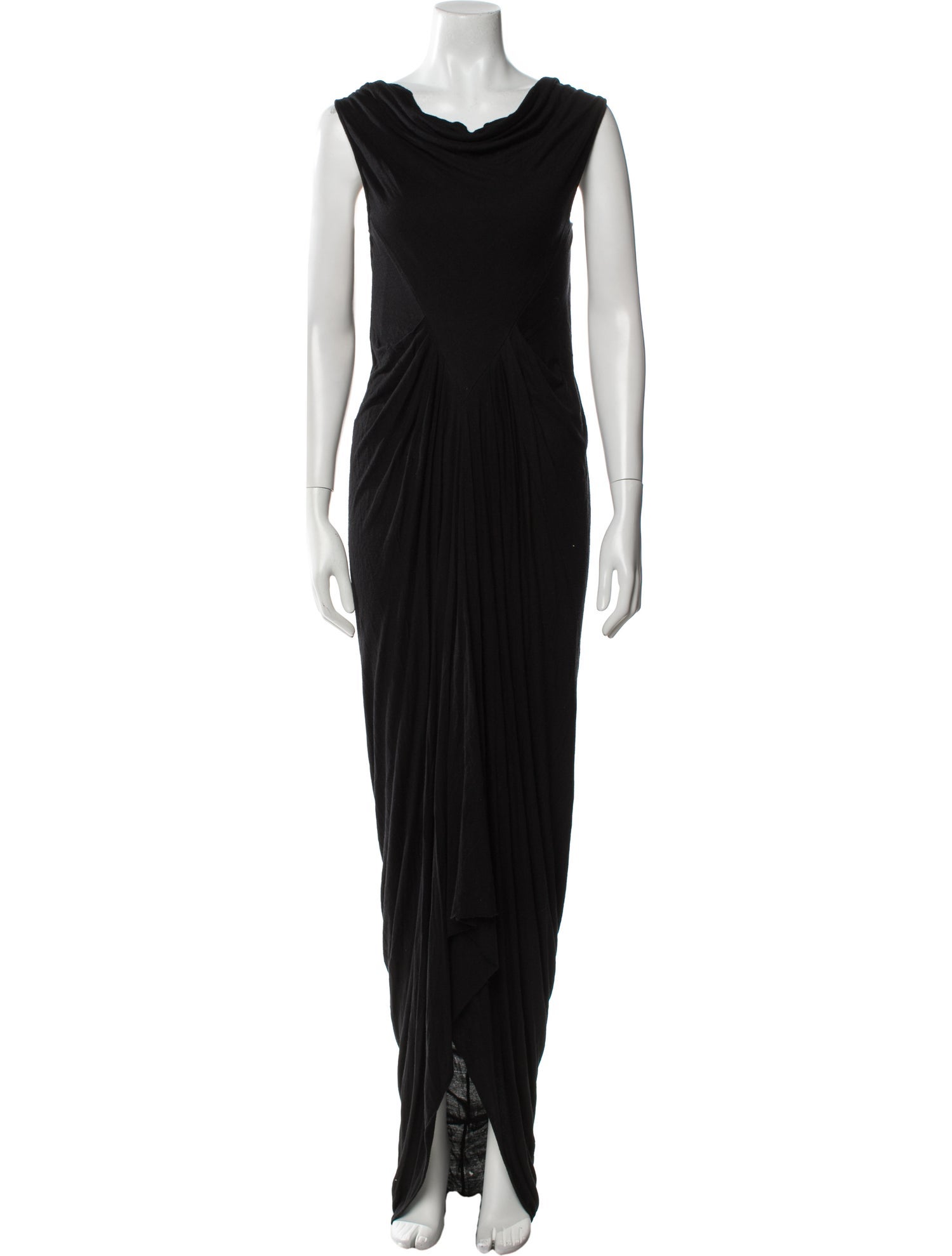 Rick Owens Cowl Neck Long Dress