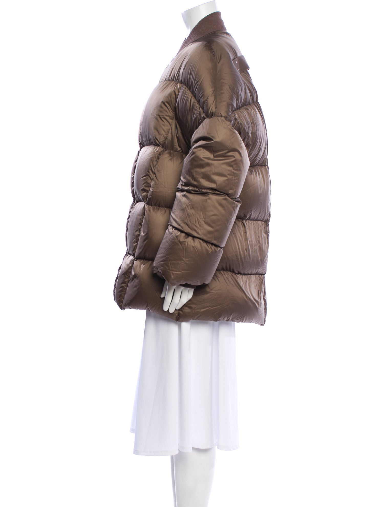 Rick Owens 2022 'Strobe' Jumbo Flight Jacket Down Jacket