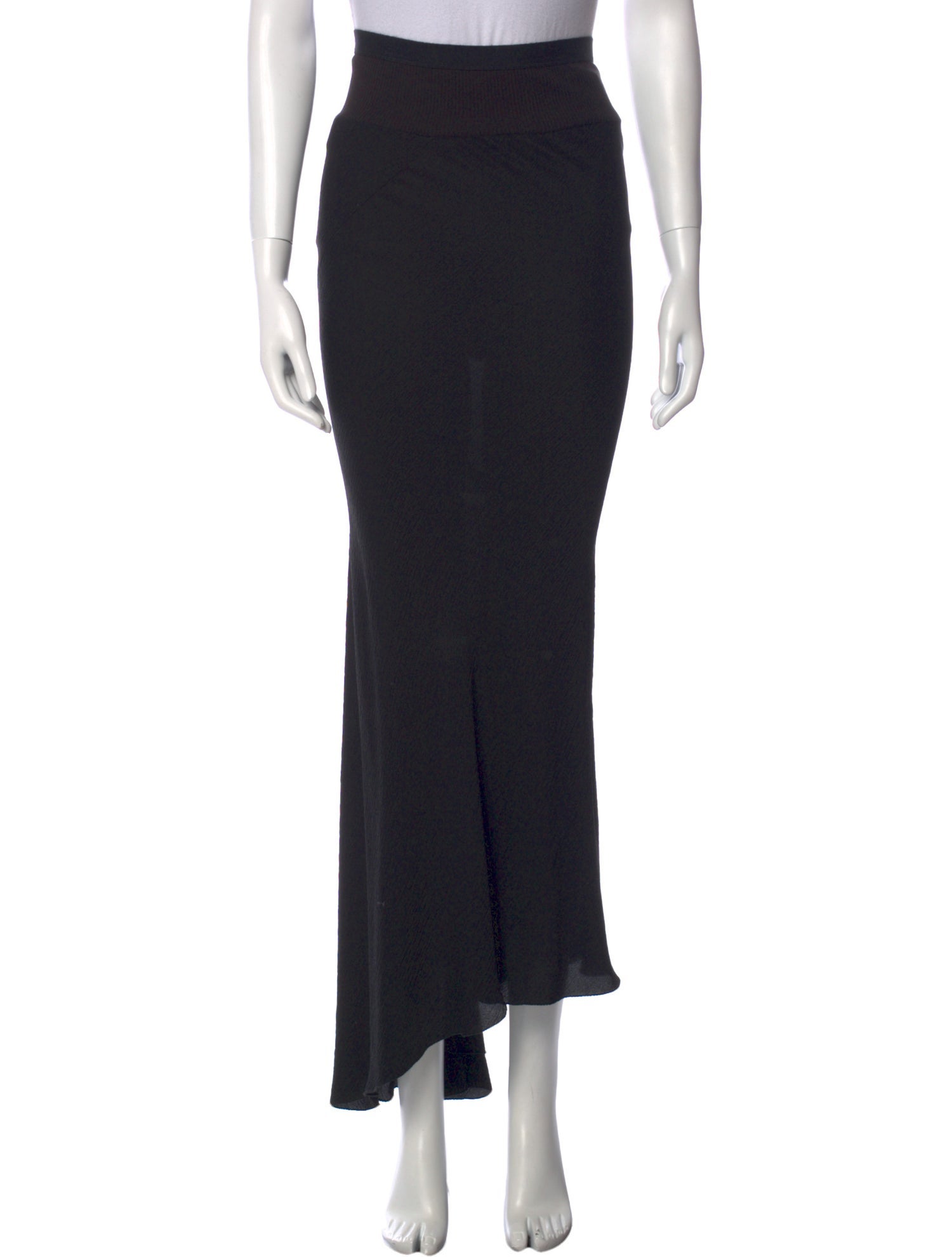 Rick Owens Silk Long Skirt
