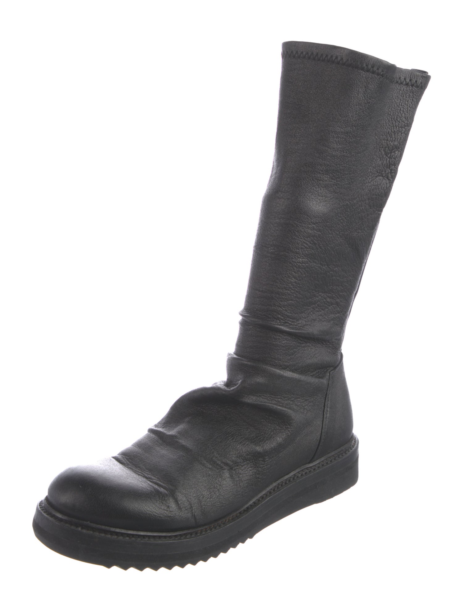 Rick Owens Leather Sock Boots