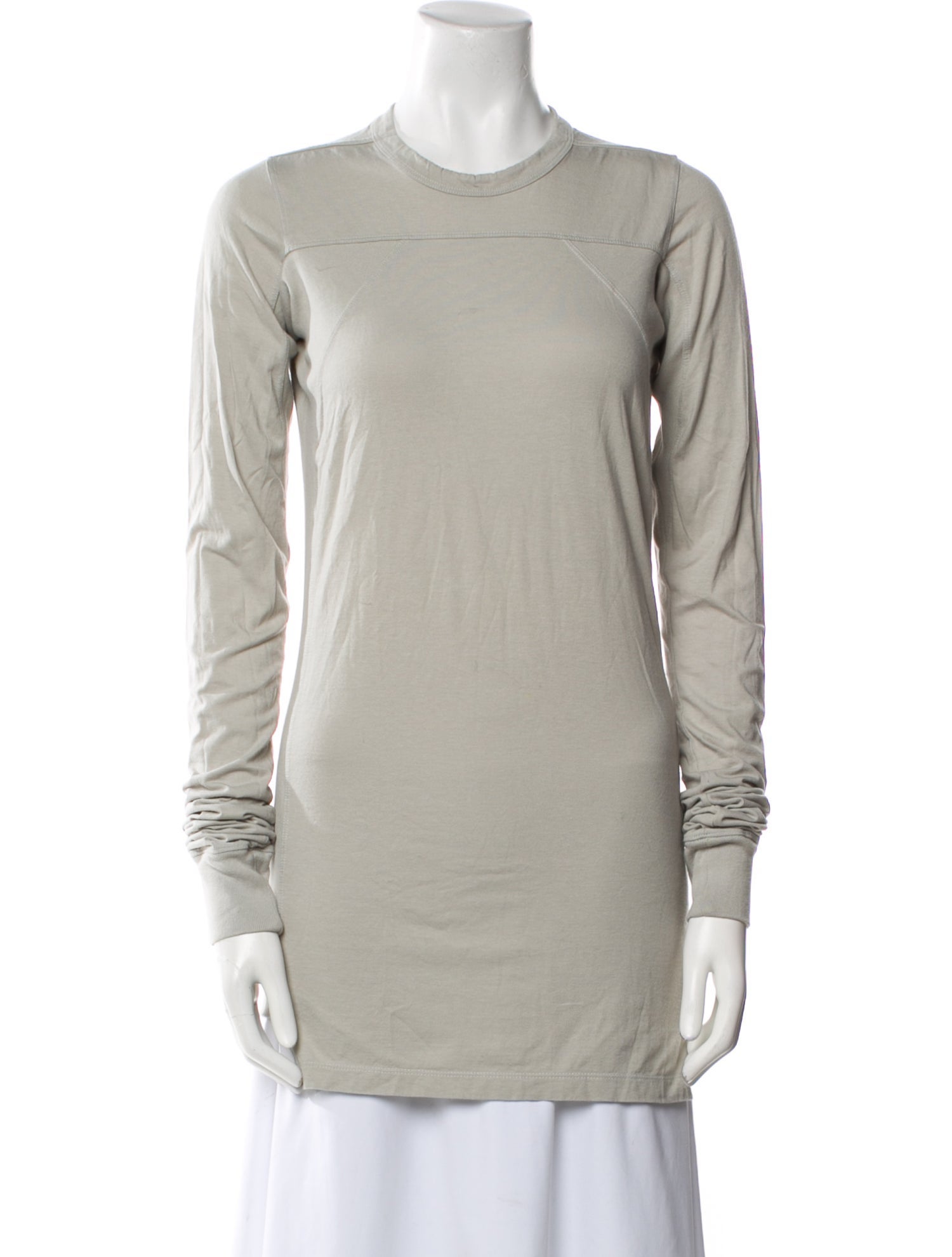 Rick Owens Crew Neck Long Sleeve T-Shirt