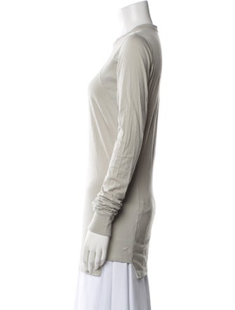 Rick Owens Crew Neck Long Sleeve T-Shirt