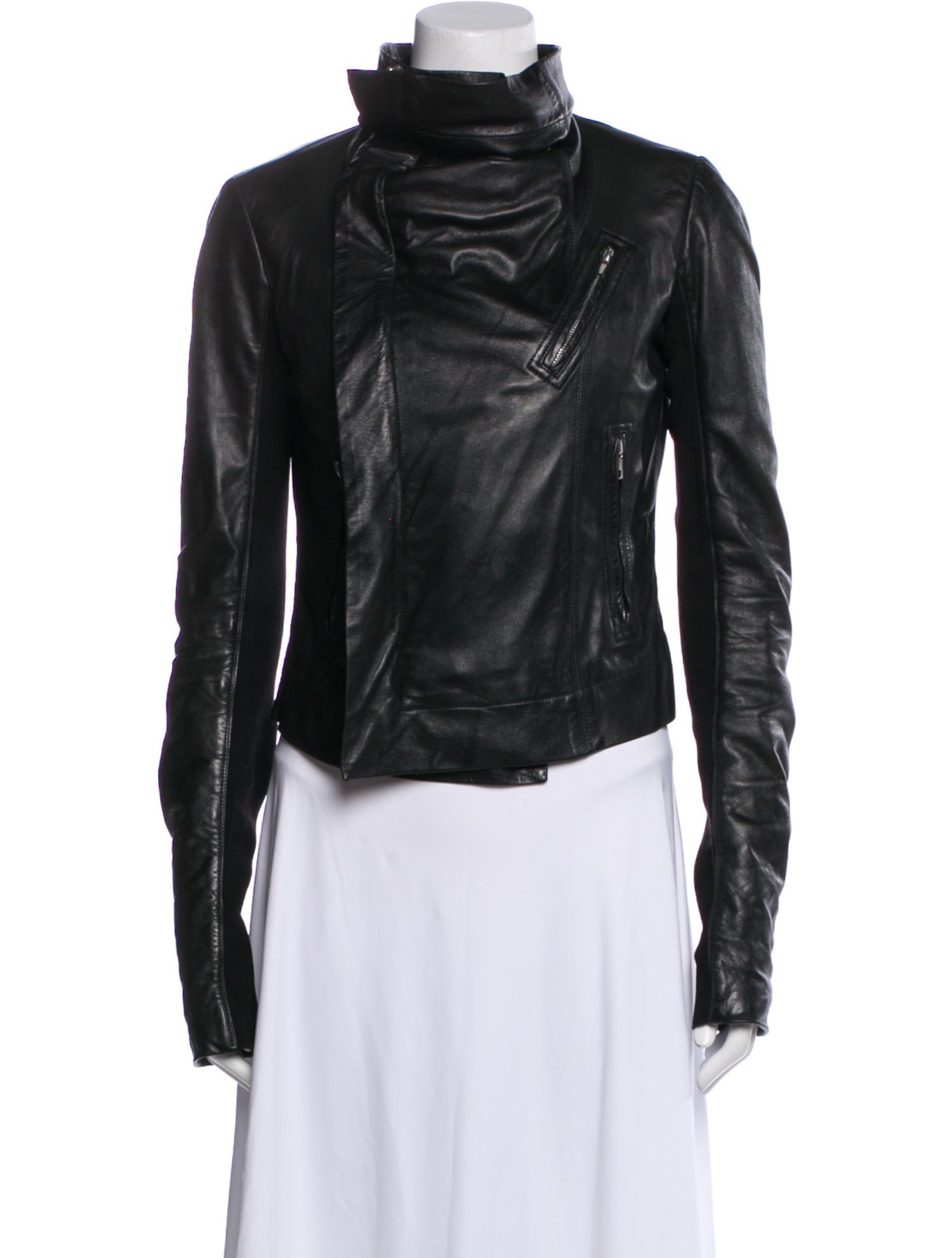 Rick Owens Lamb Leather Biker Jacket
