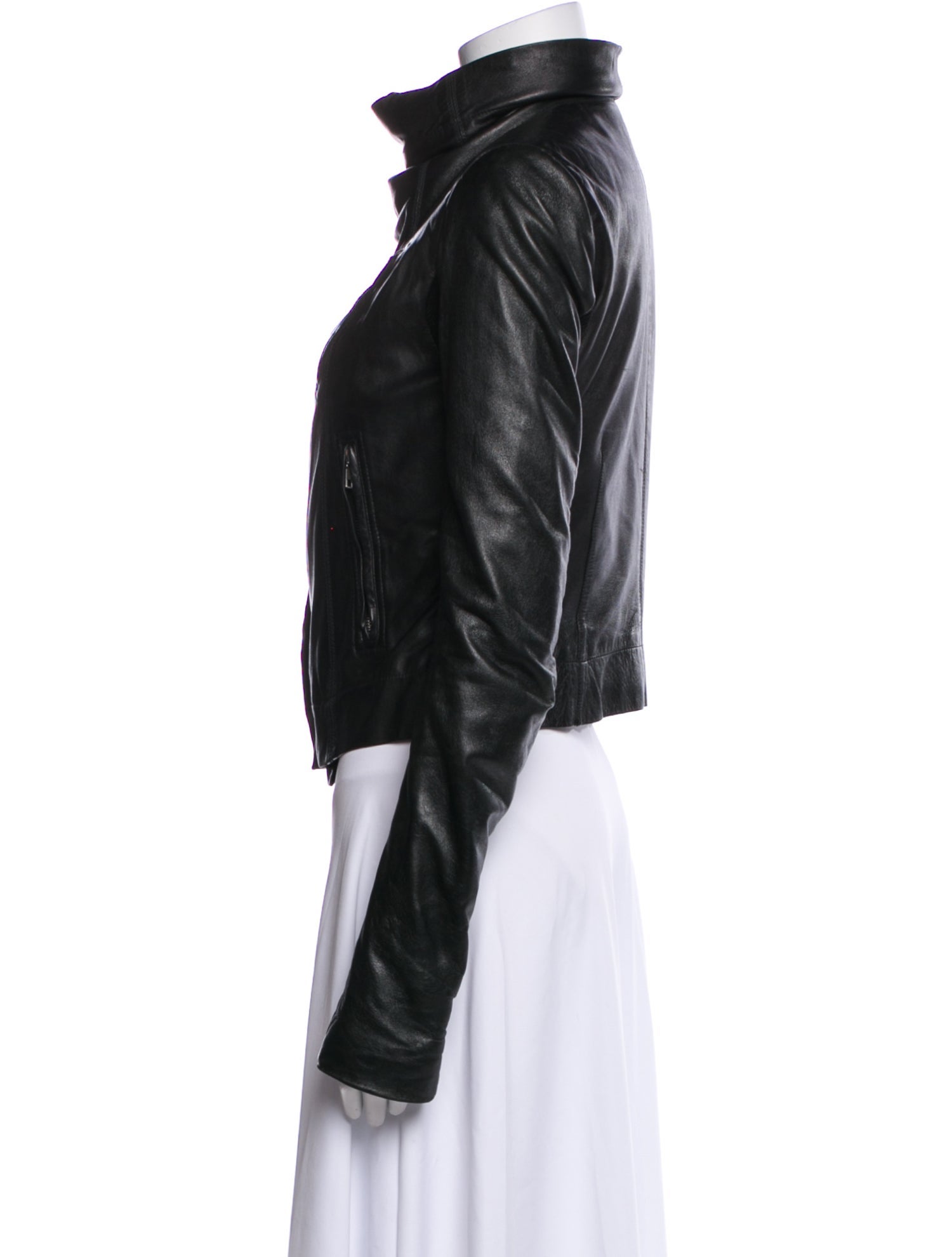 Rick Owens Lamb Leather Biker Jacket