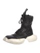 Rick Owens Leather Lace-Up Boots
