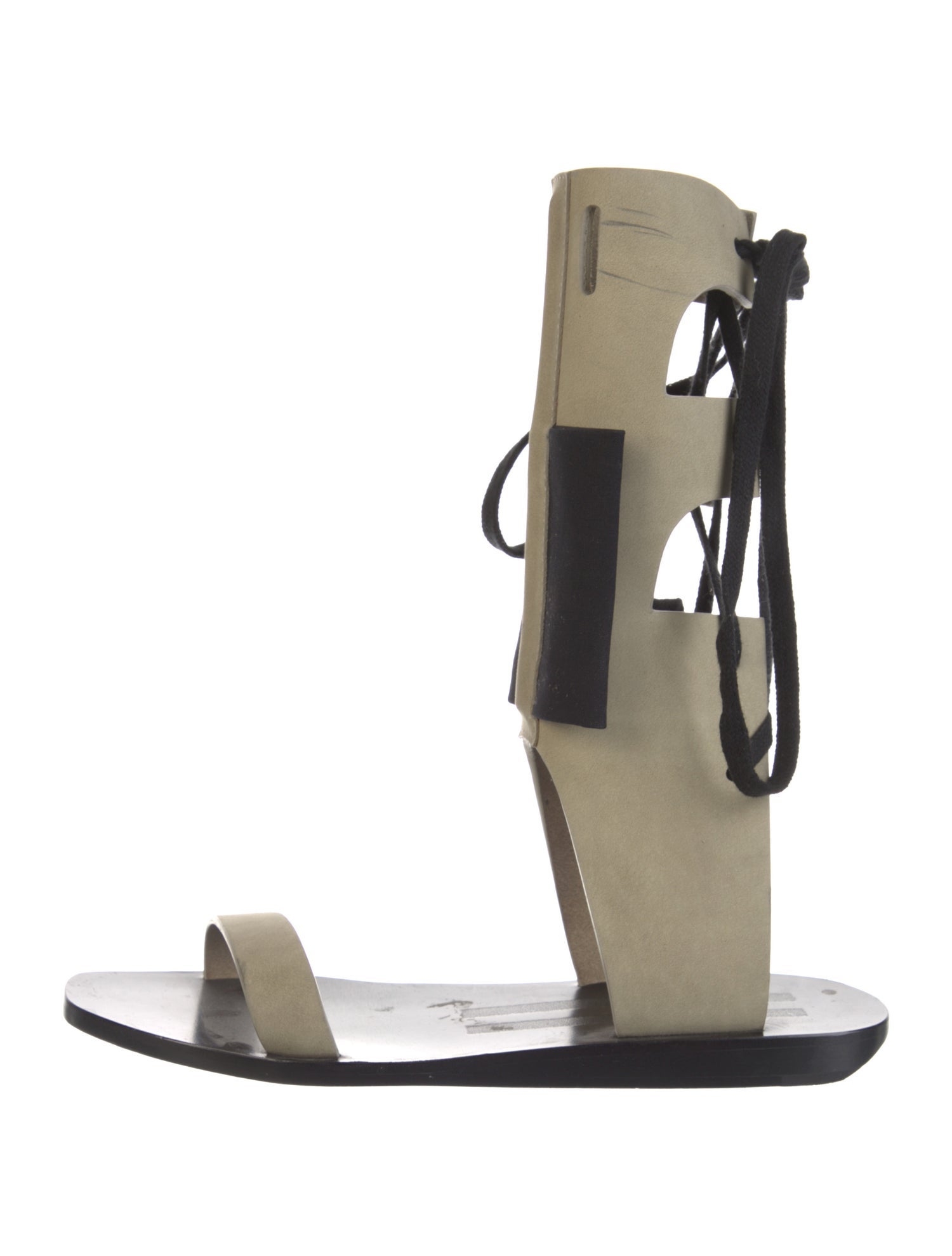 Rick Owens Leather Gladiator Sandals