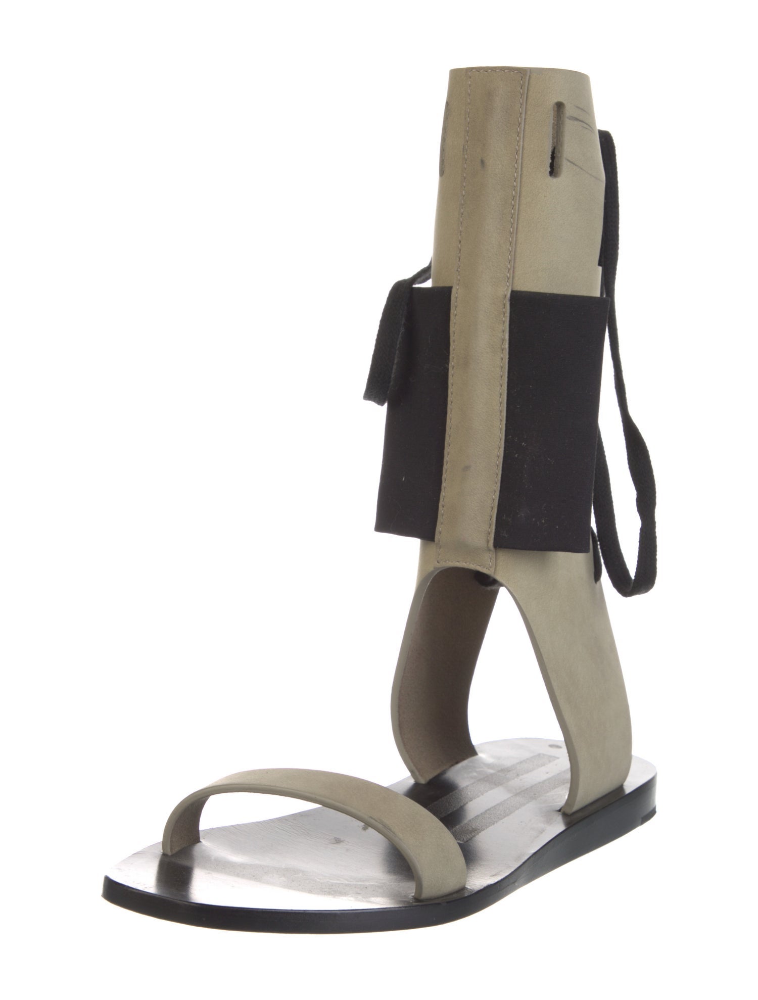 Rick Owens Leather Gladiator Sandals