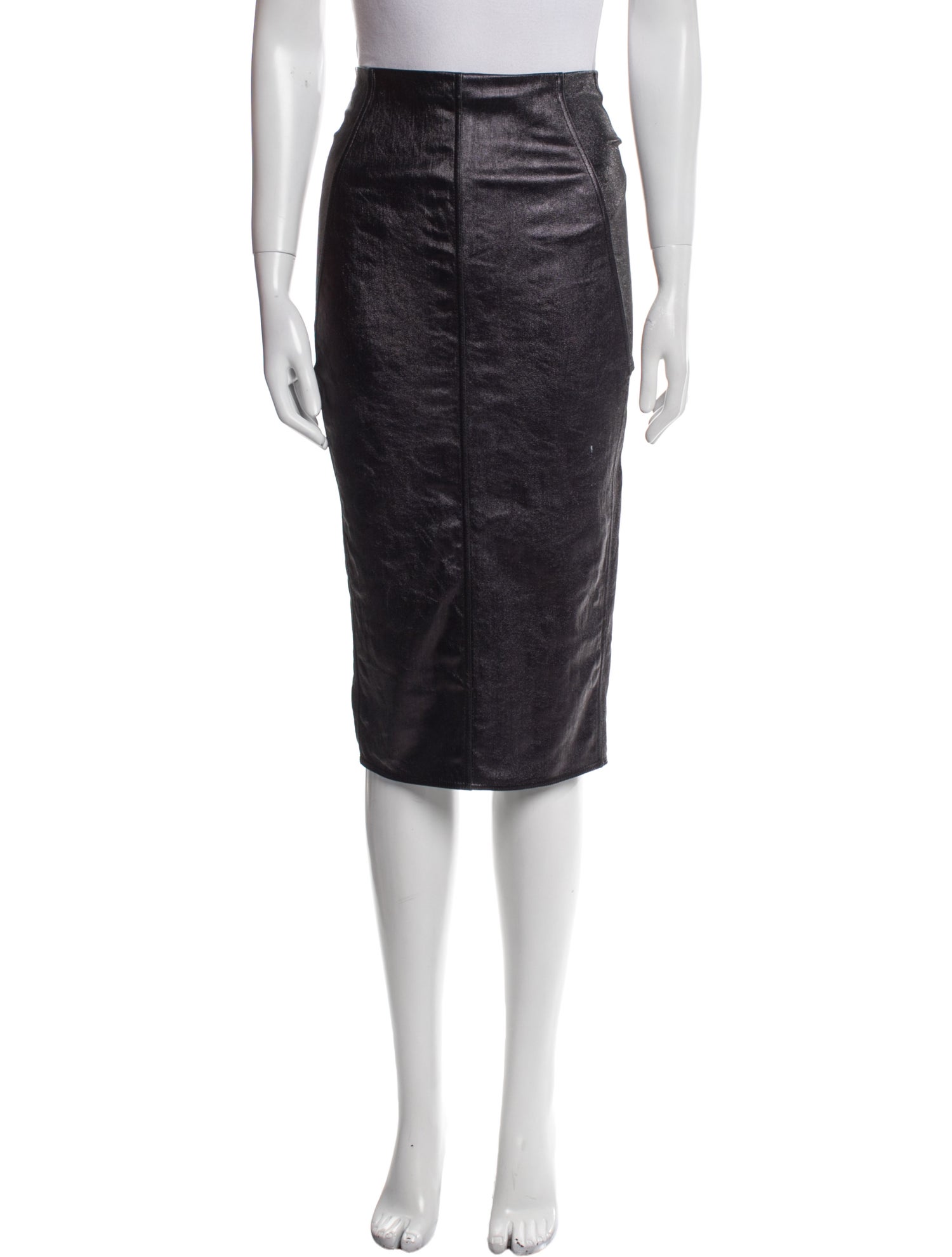 Rick Owens Glitter Accents Knee-Length Skirt