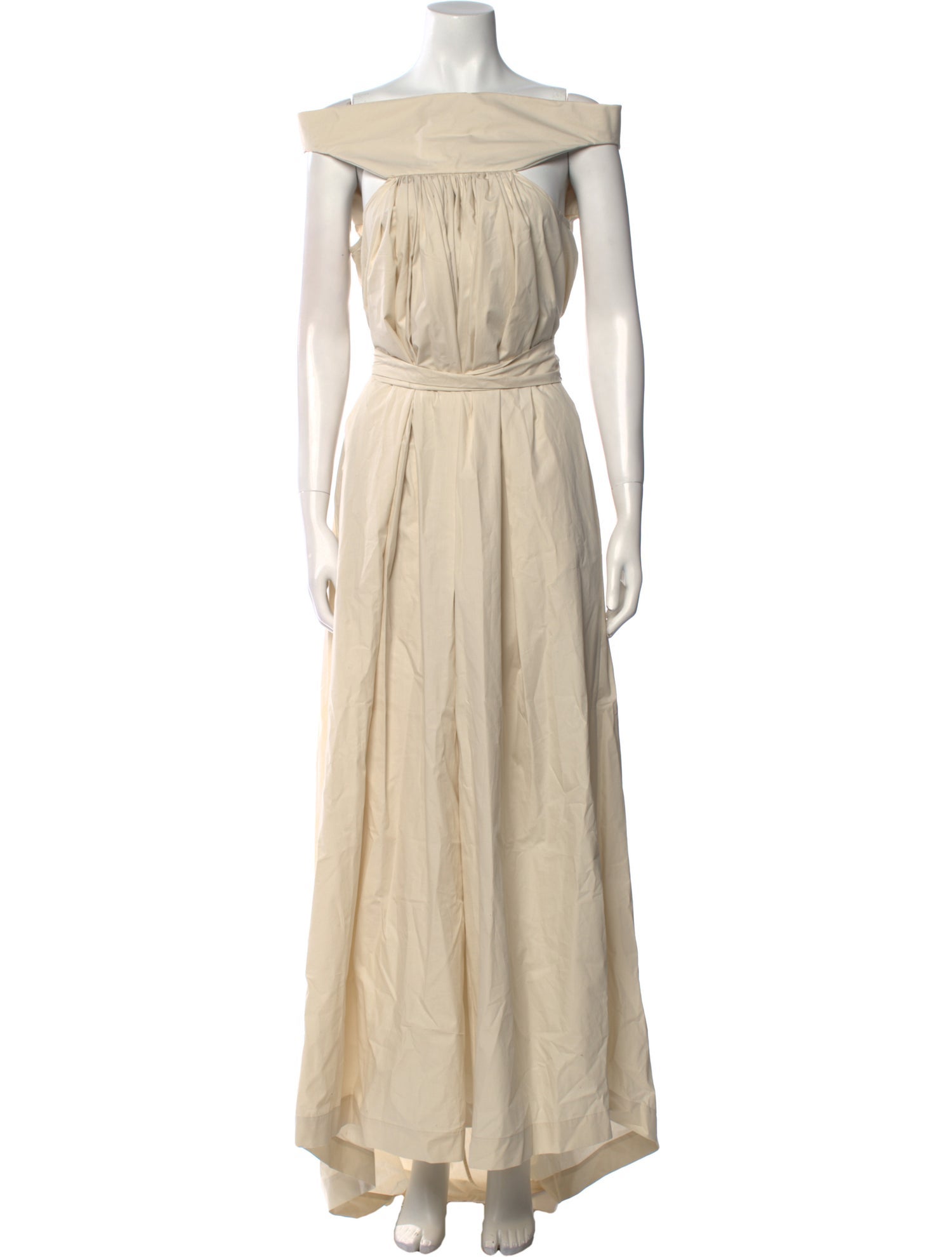 Rick Owens Off-The-Shoulder Long Dress