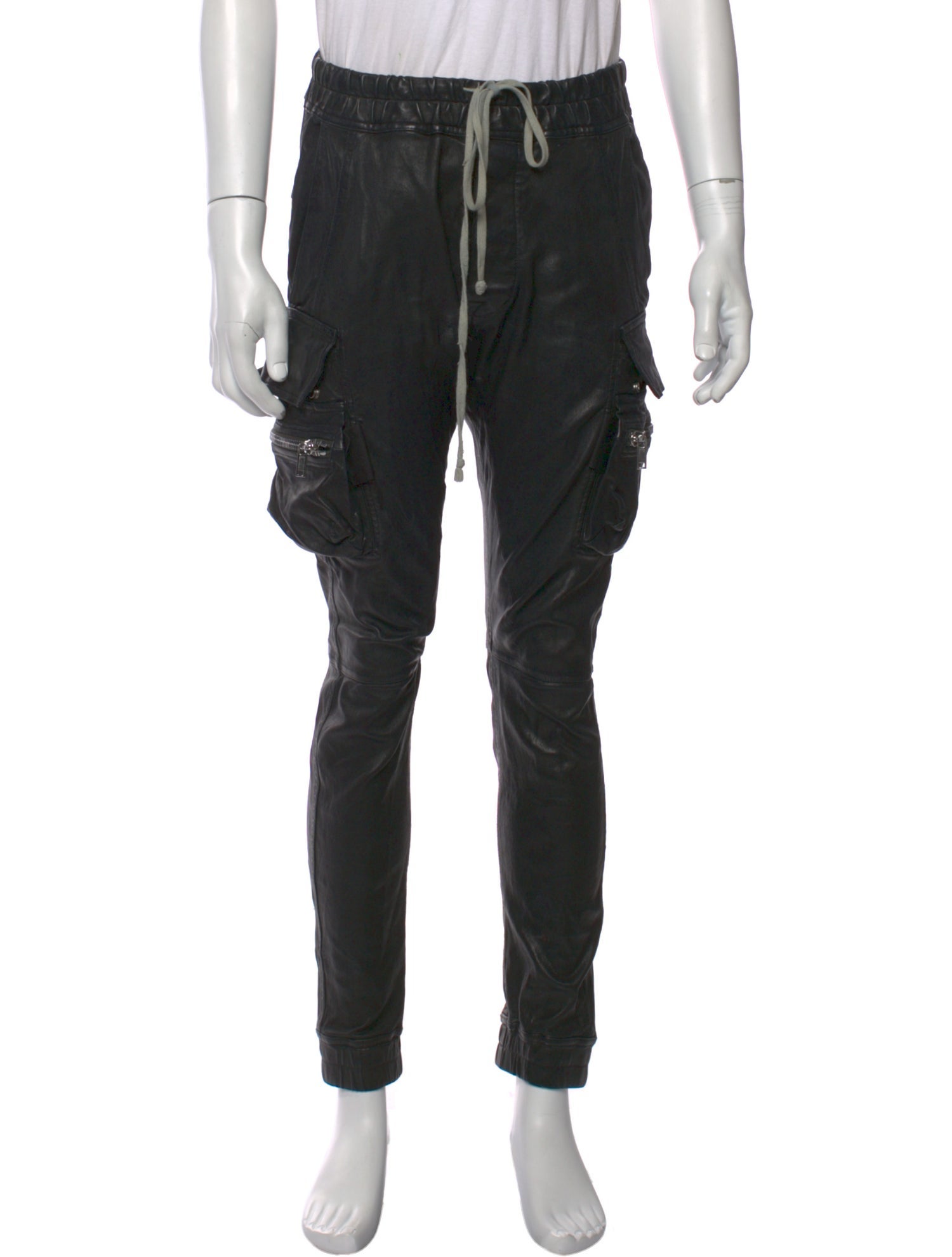 Rick Owens Lamb Leather Cargo Pants