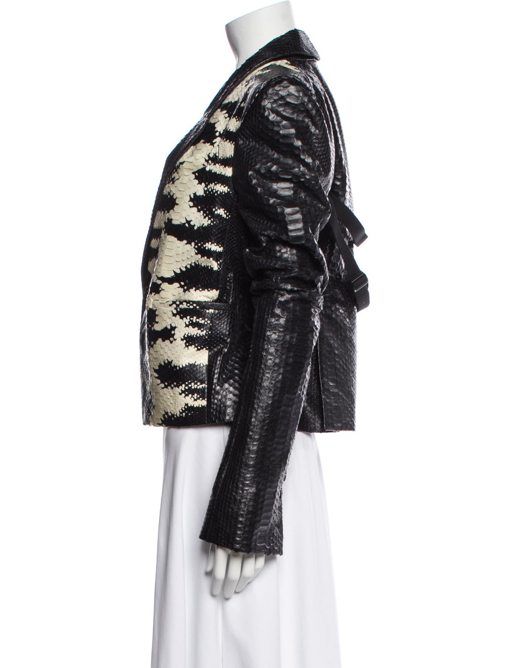 Rick Owens Python Blazer Printed Shawl Collar Sli… - image 2