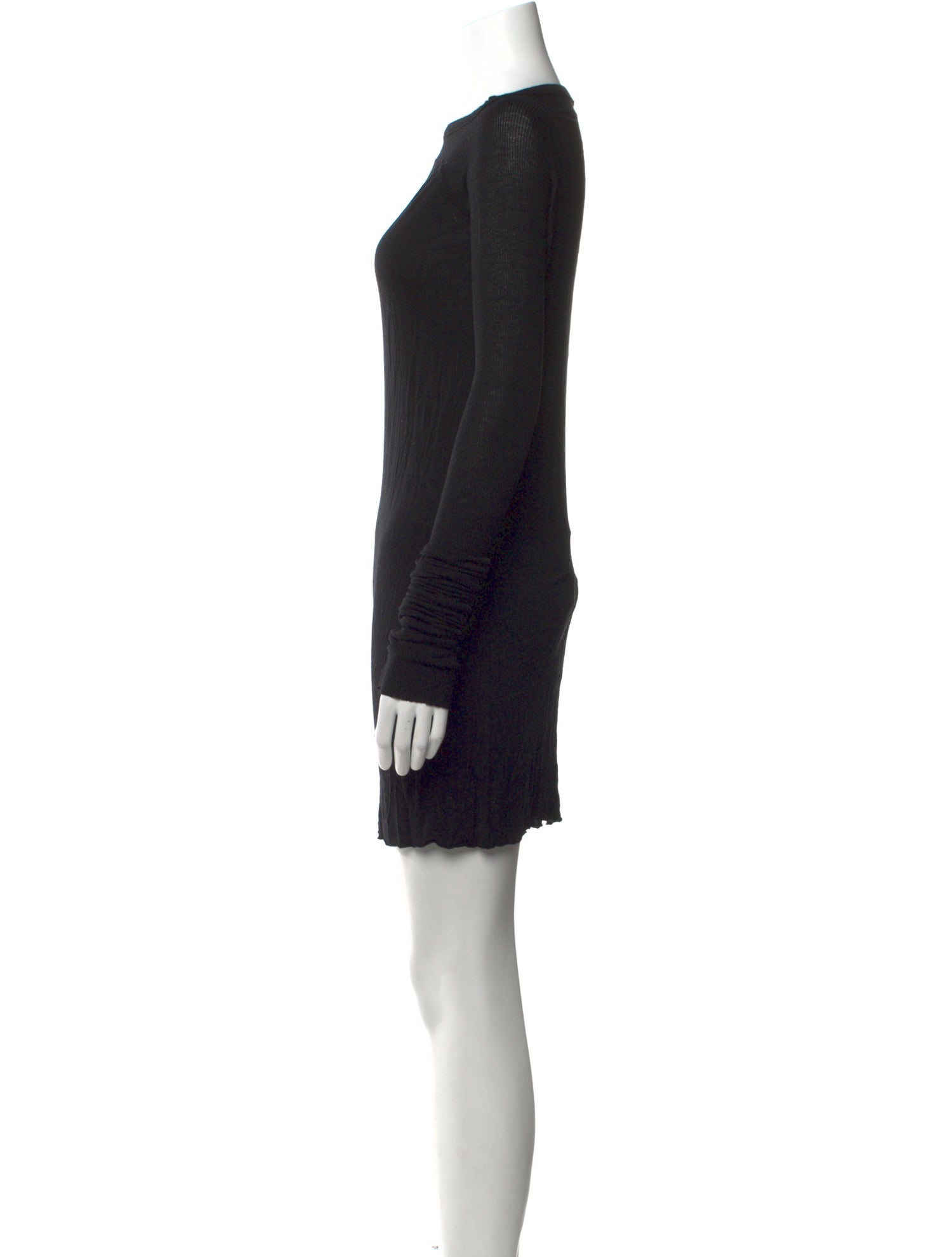 Rick Owens Bateau Neckline Mini Dress