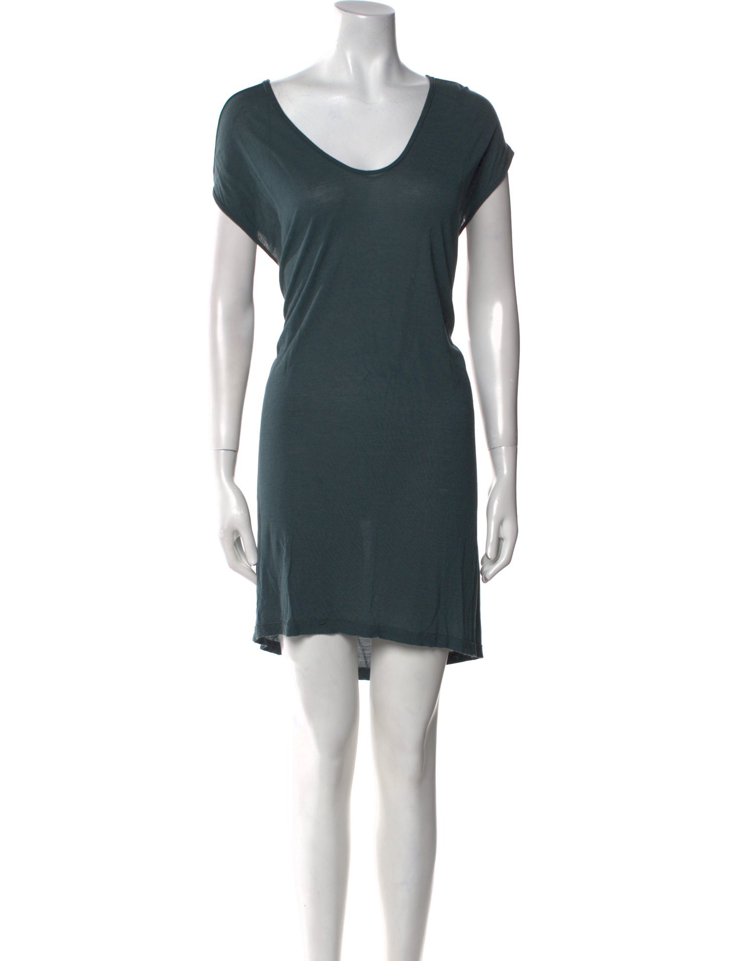Rick Owens Scoop Neck Mini Dress