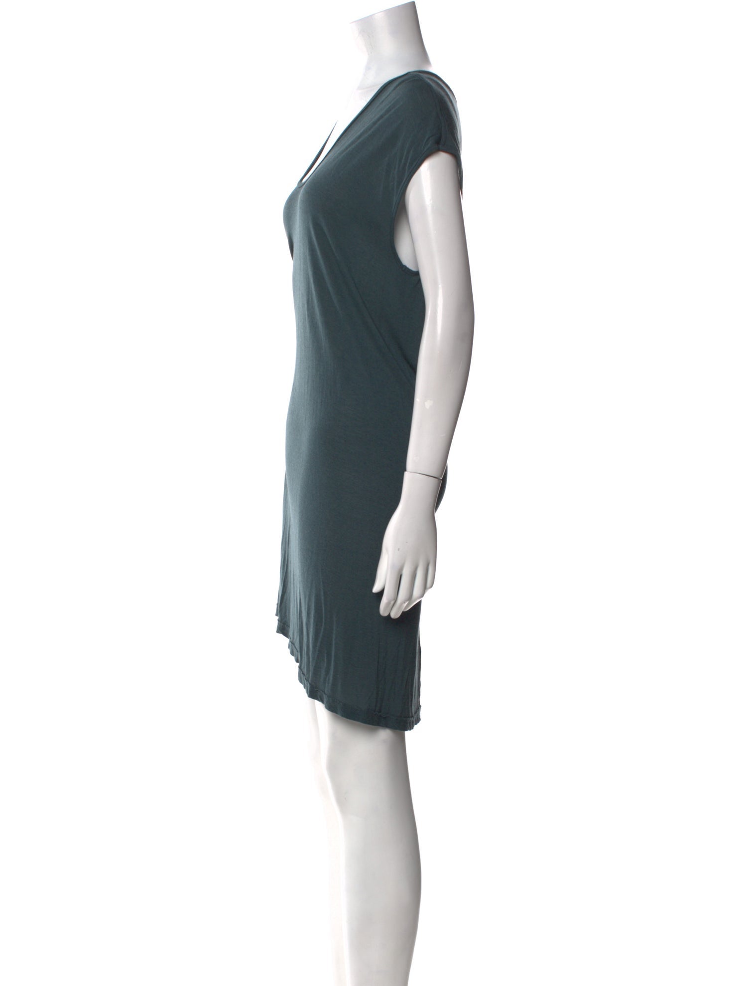 Rick Owens Scoop Neck Mini Dress