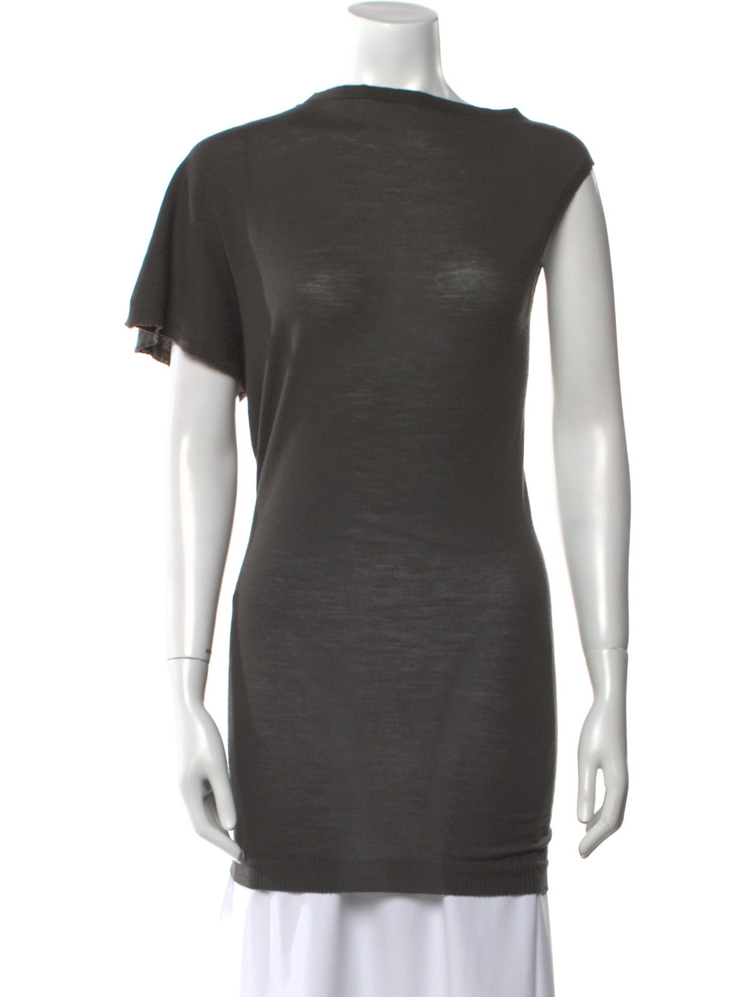 Rick Owens Wool Bateau Neckline Sweater