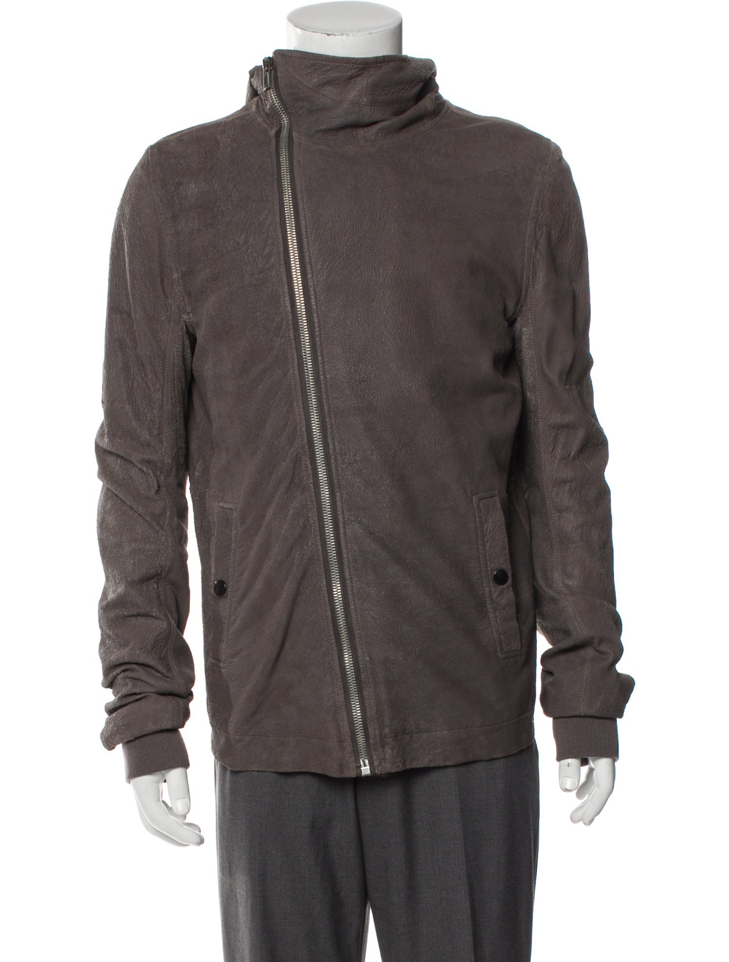 Rick Owens Lamb Leather Moto Jacket