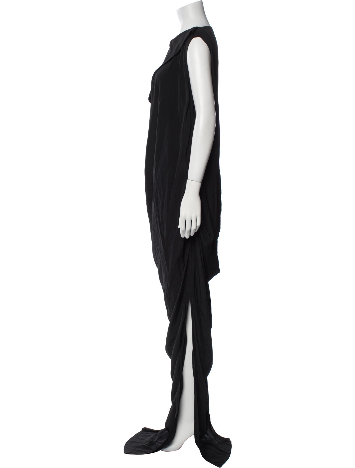 Rick Owens Cowl Neck Long Dress