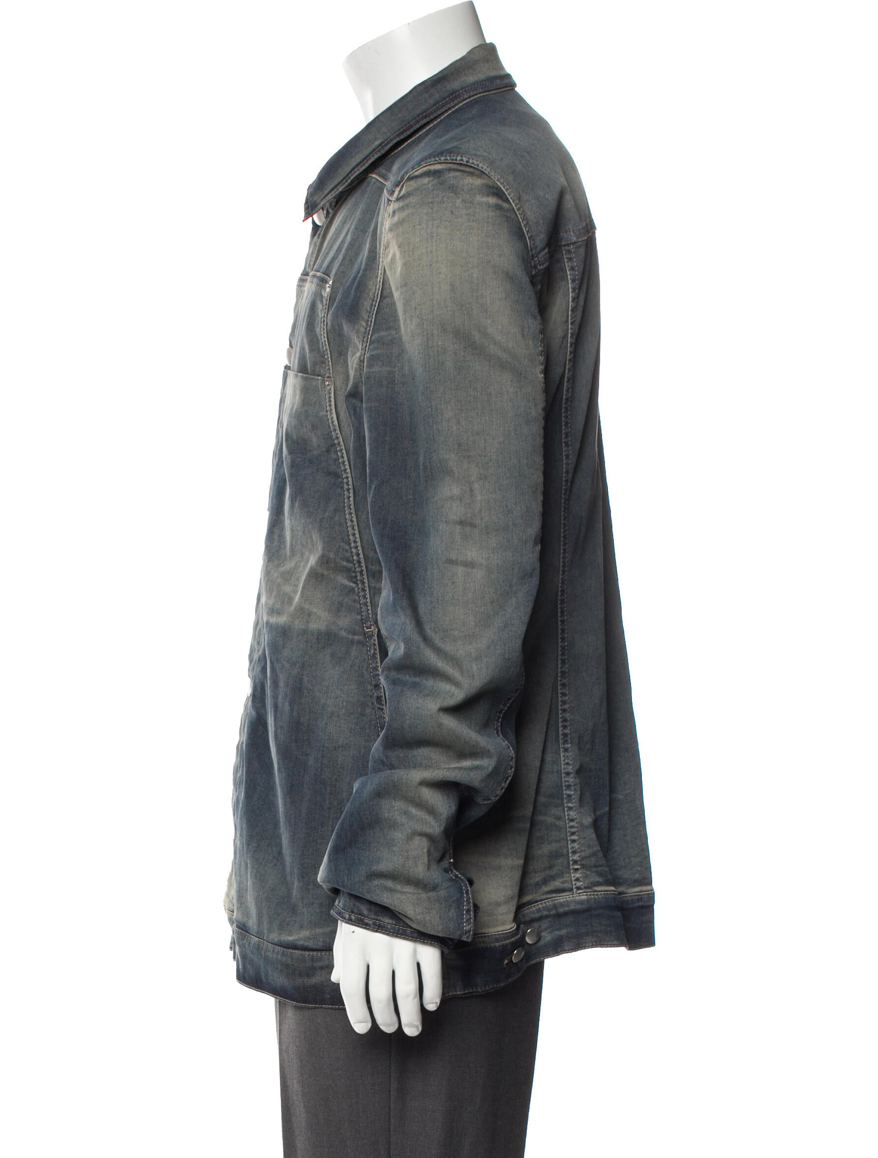 Rick Owens 2019 'Babel' Extreme Lab Denim Jacket