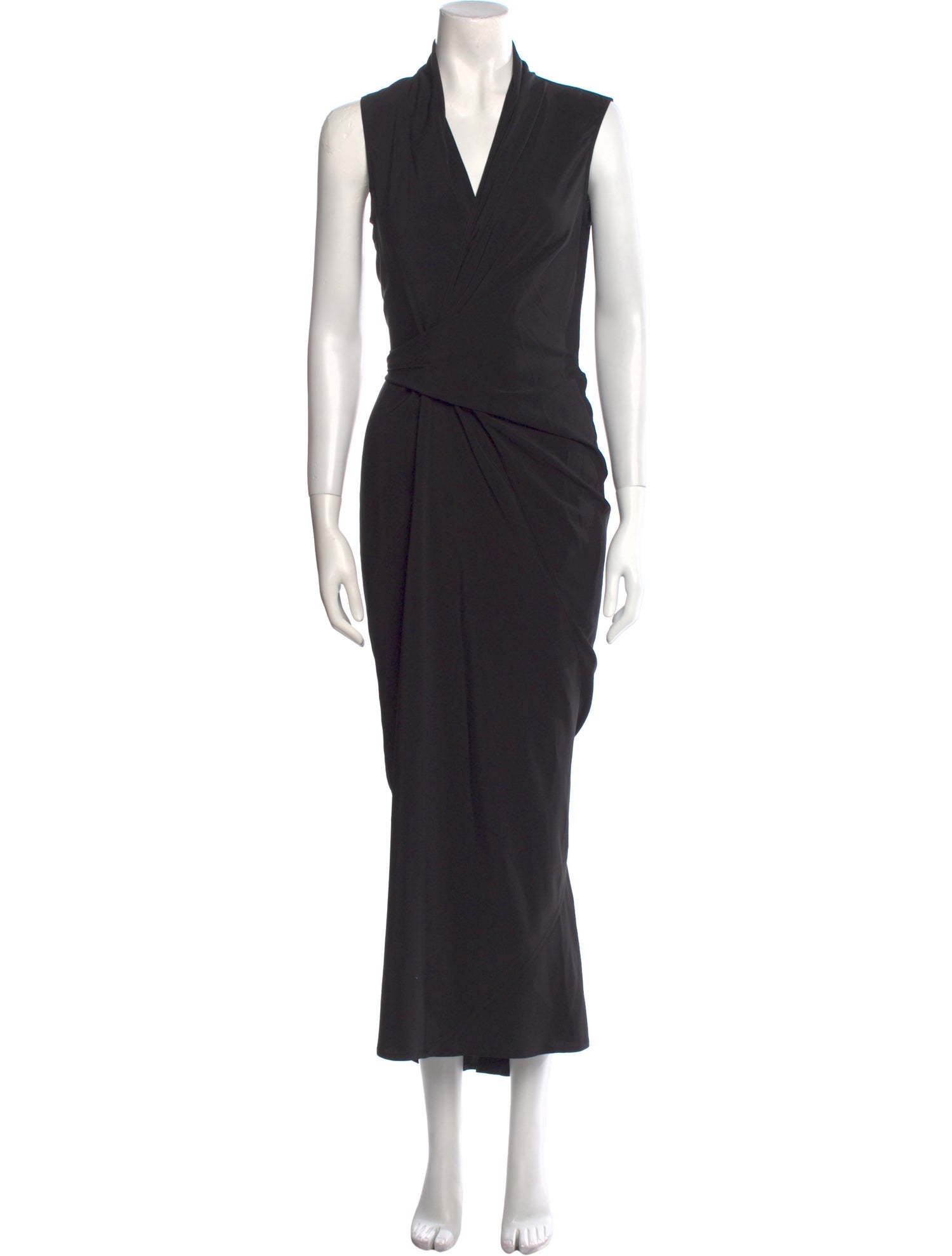 Rick Owens V-Neck Long Dress