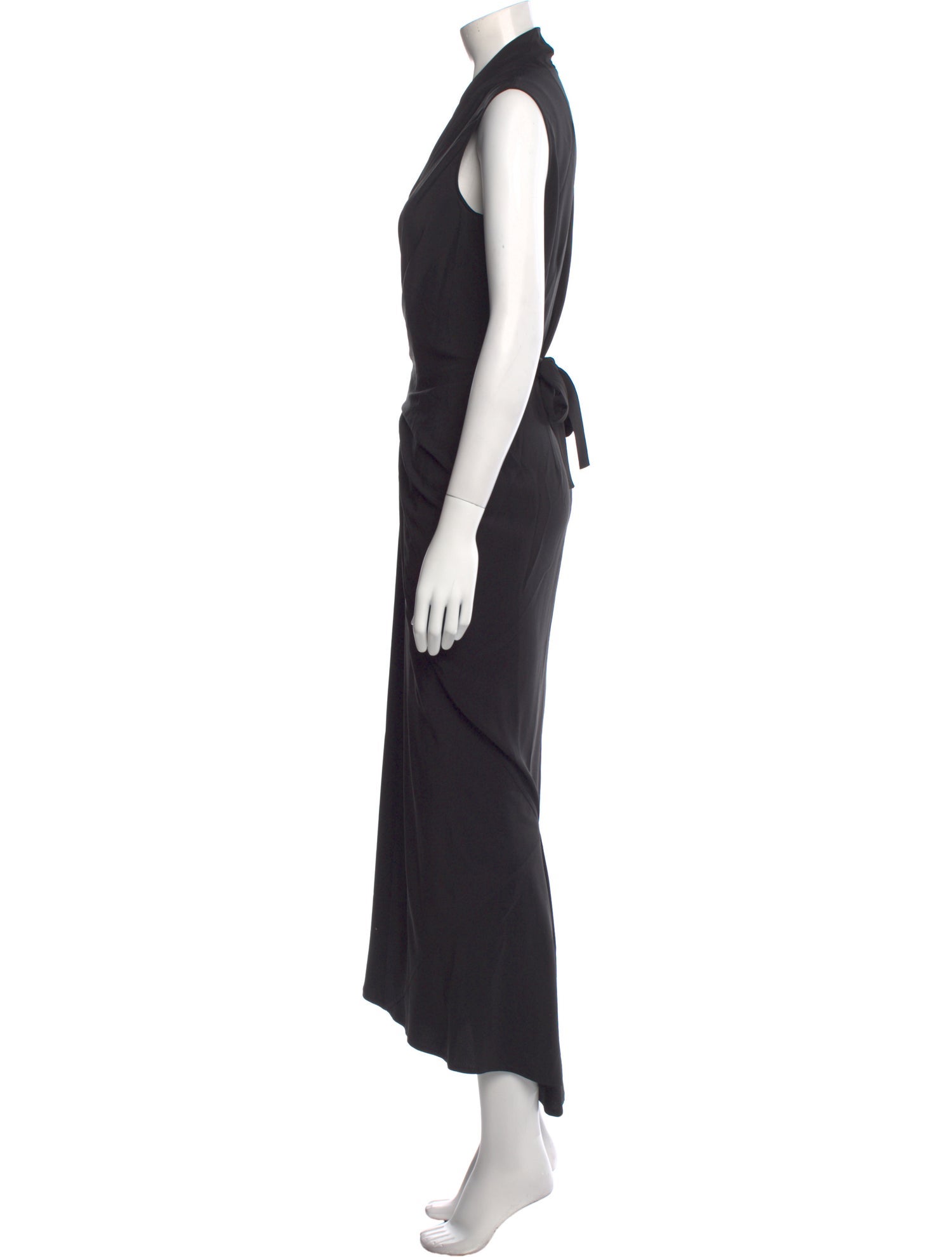 Rick Owens V-Neck Long Dress
