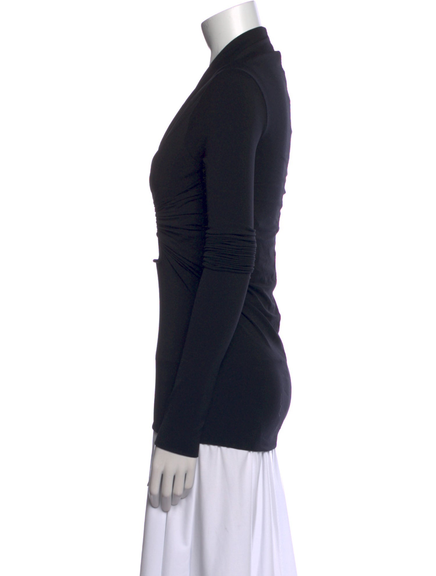 Rick Owens V-Neck Long Sleeve Bodysuit