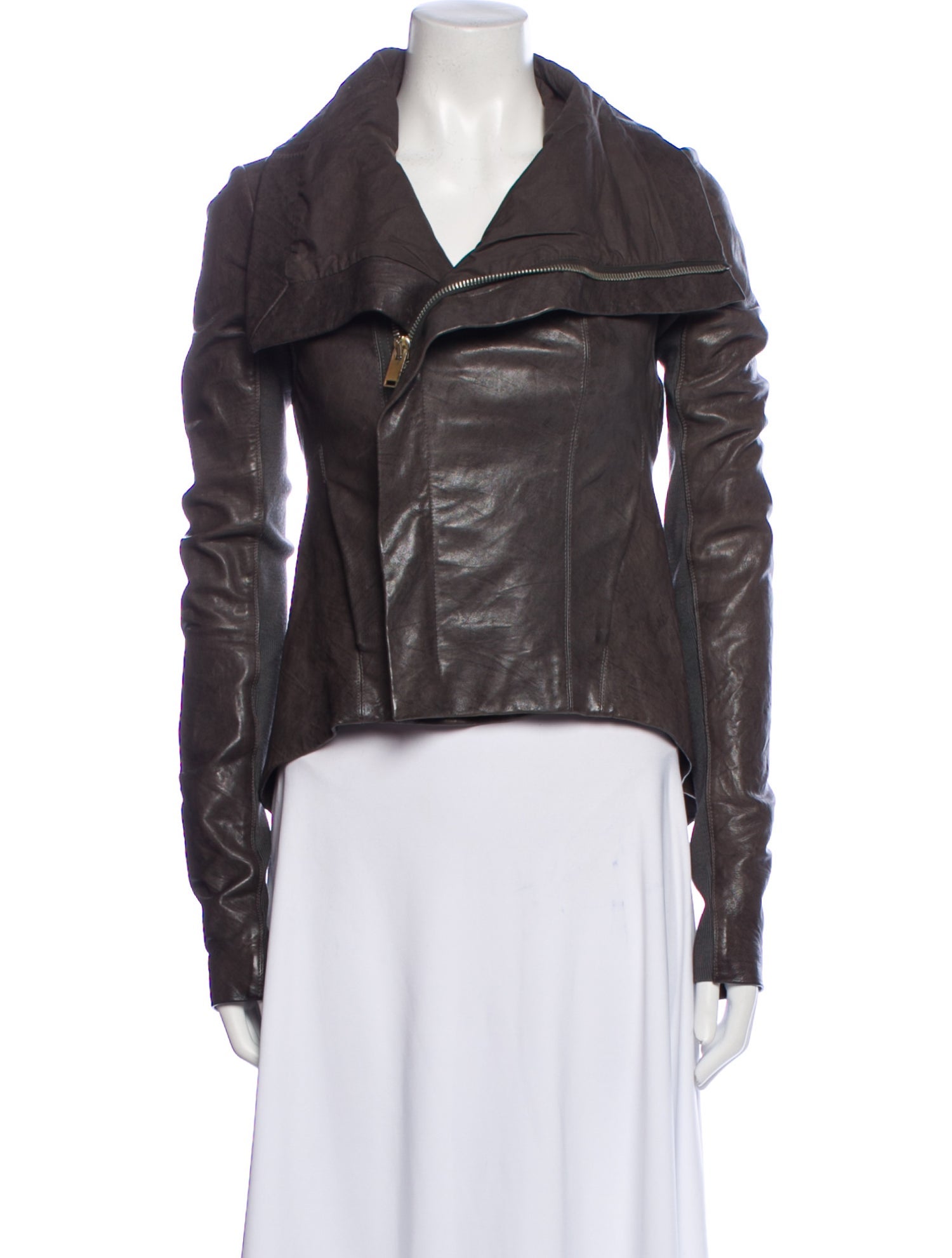 Rick Owens Leather Biker Jacket