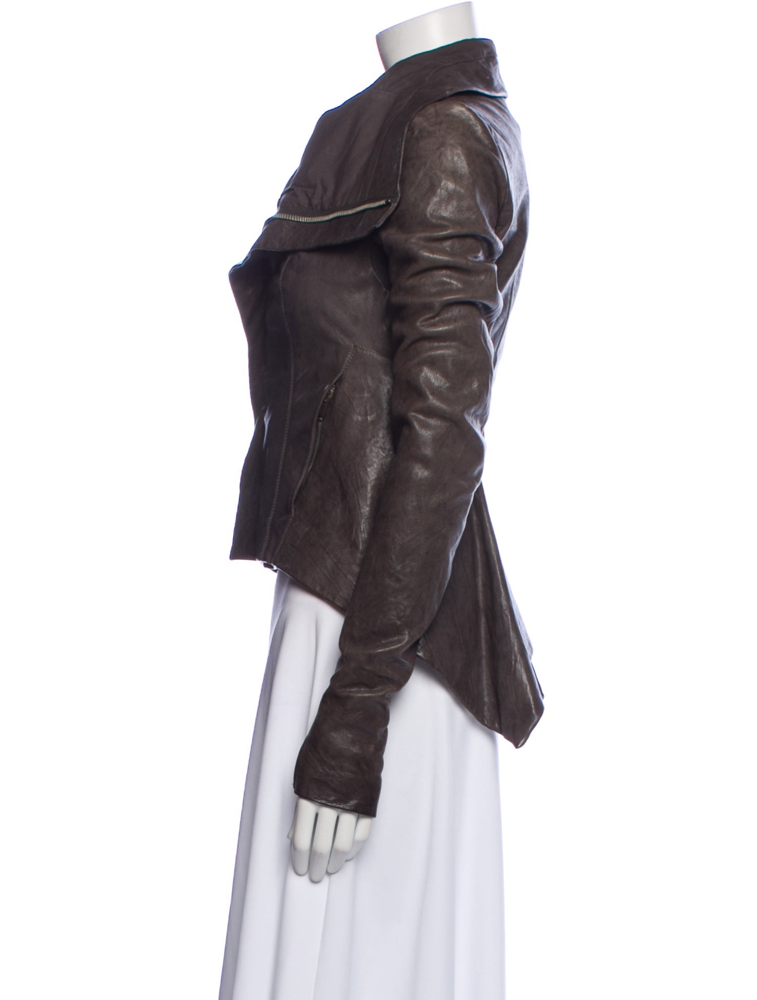 Rick Owens Leather Biker Jacket