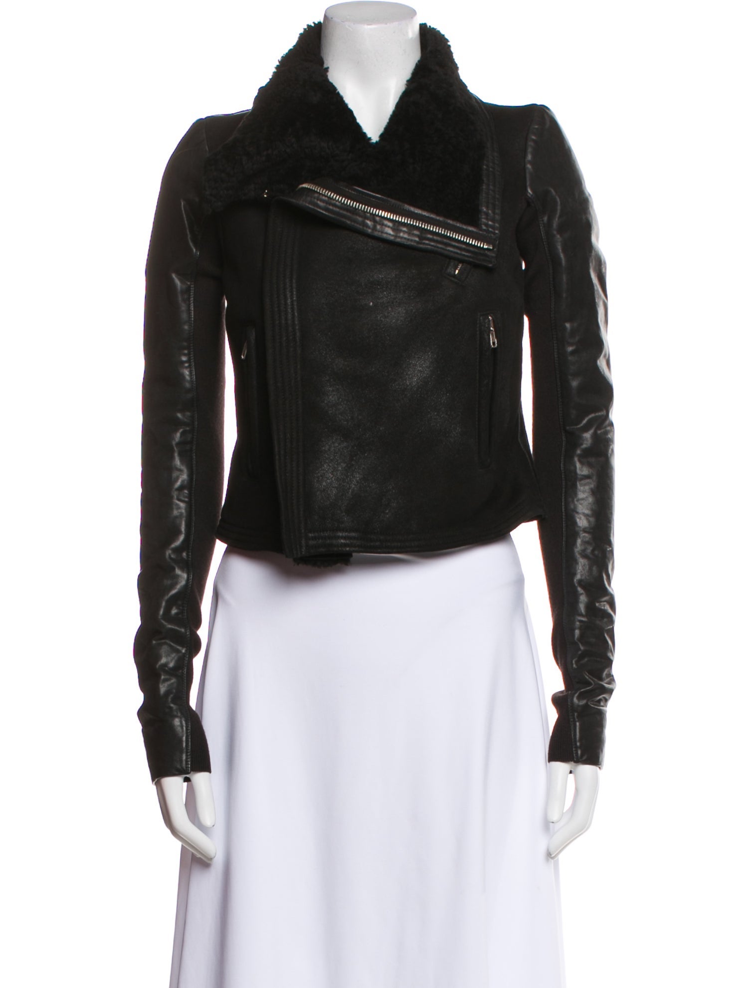 Rick Owens Leather Biker Jacket