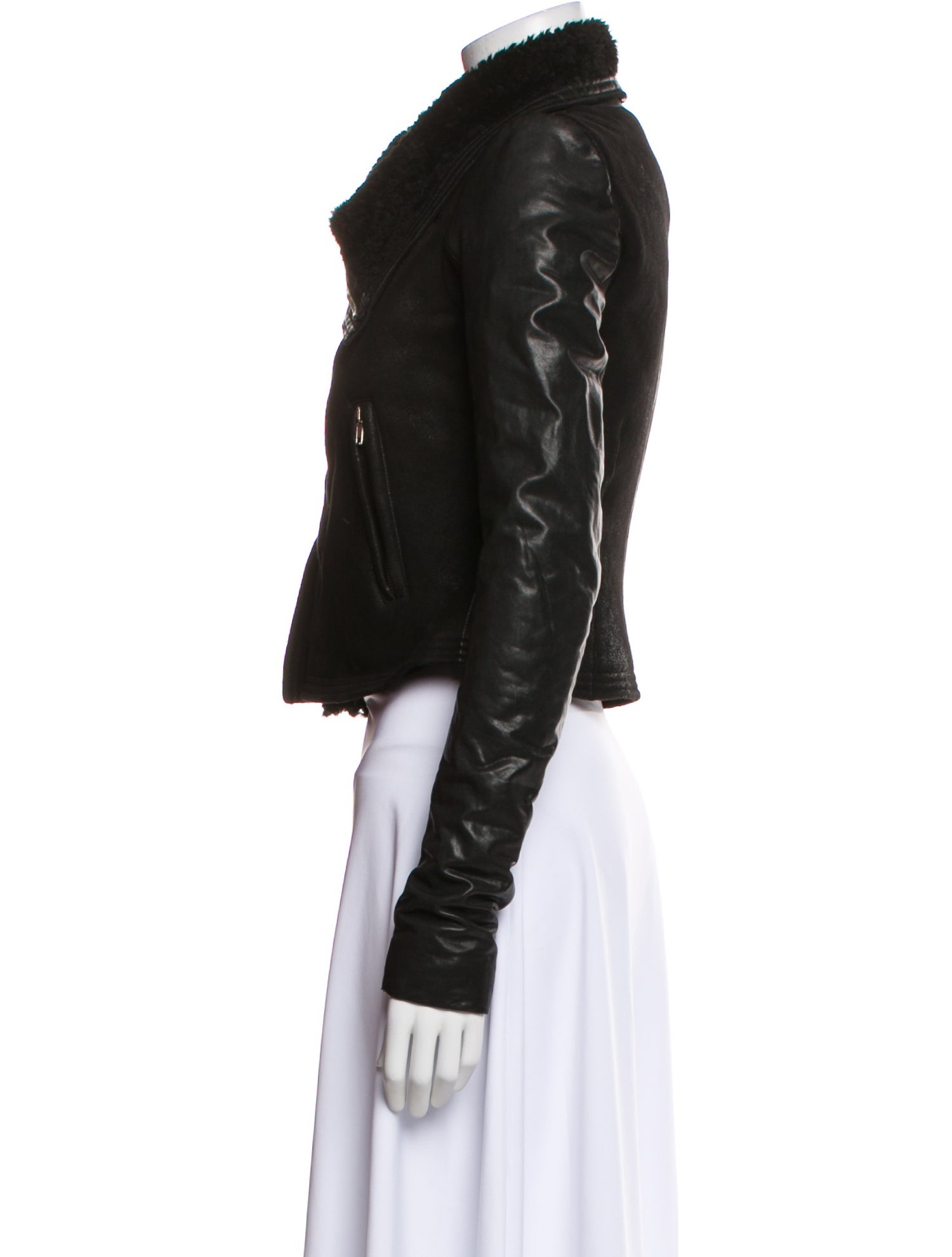 Rick Owens Leather Biker Jacket