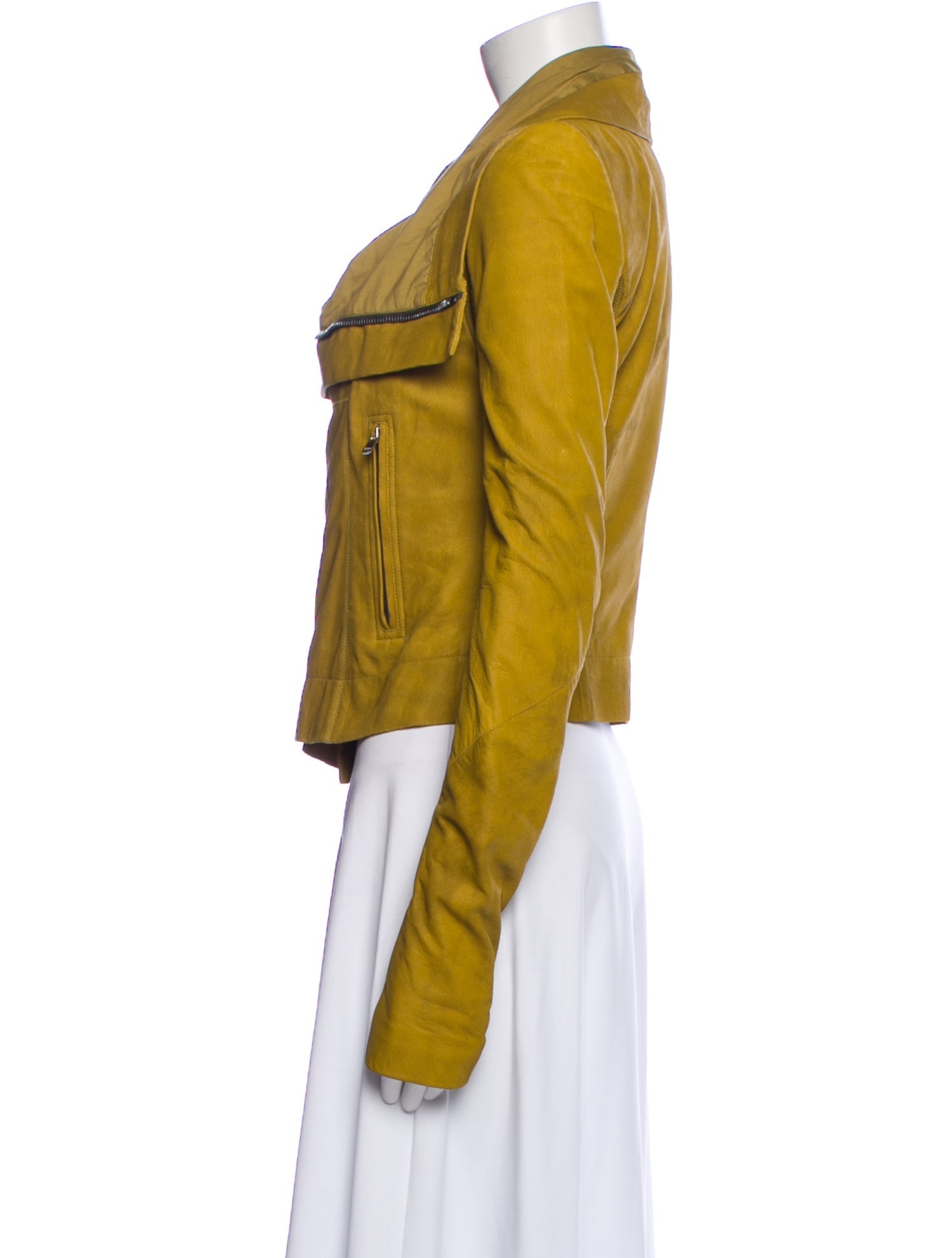 Rick Owens Leather Biker Jacket