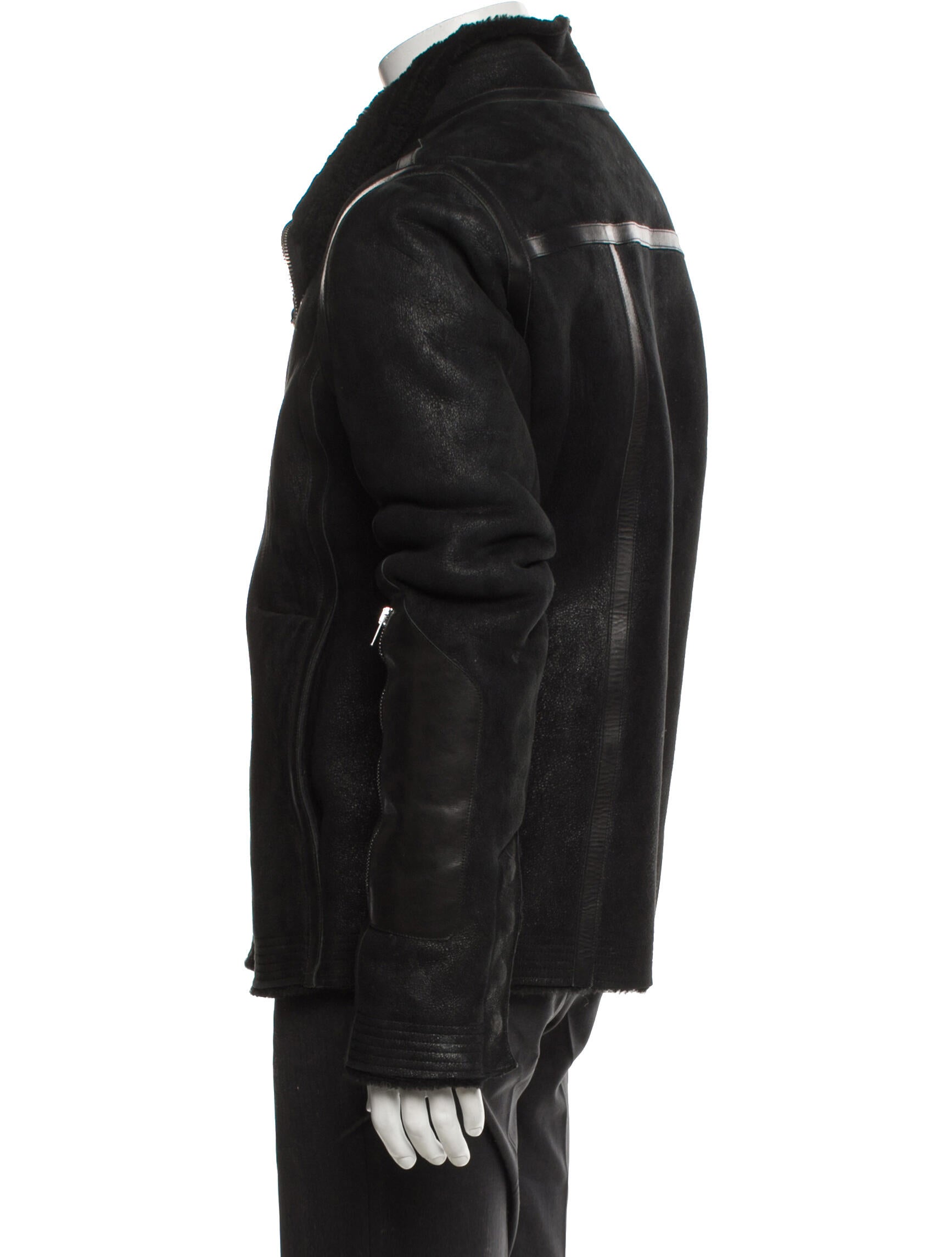 Rick Owens Shearling Moto Jacket