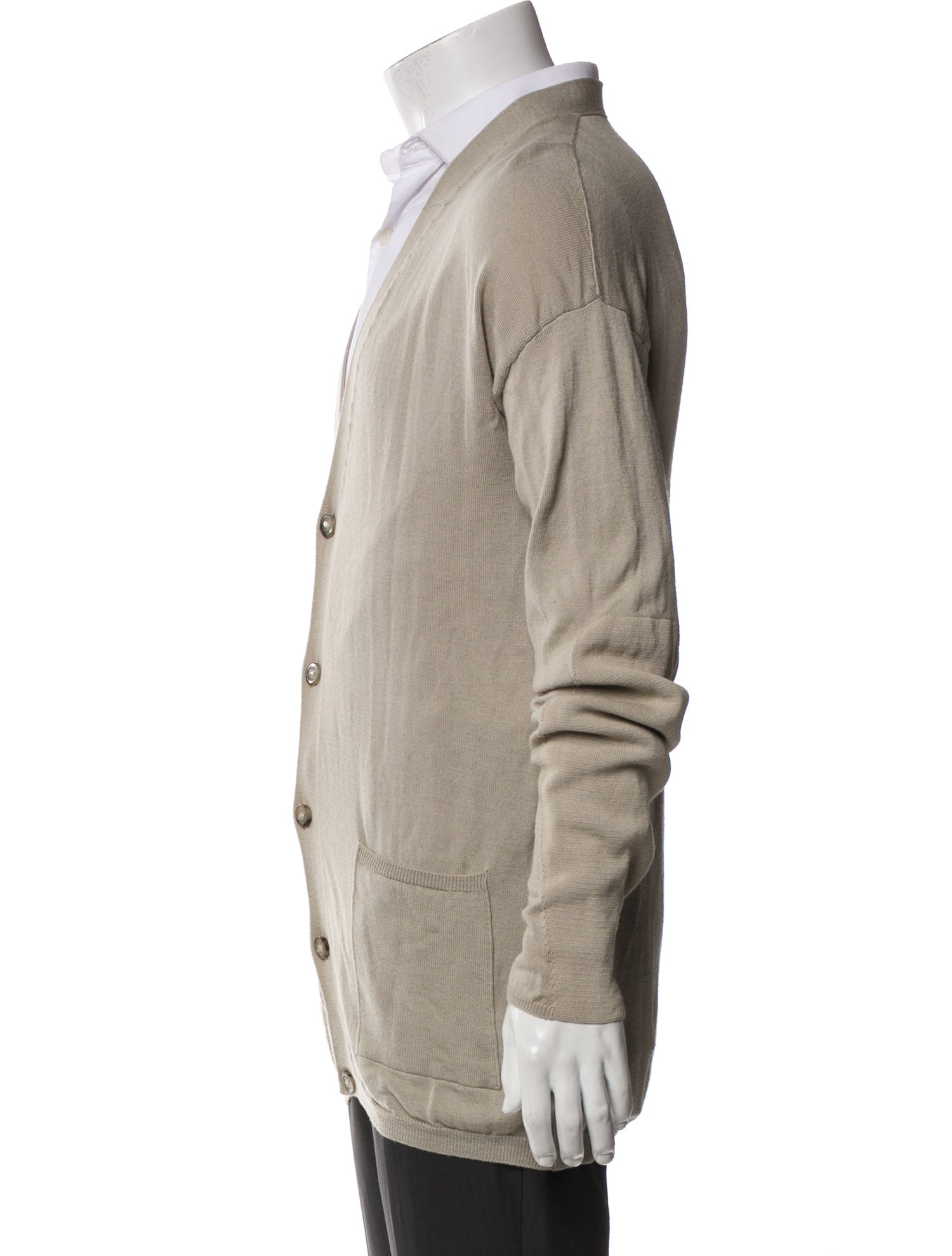 Rick Owens Virgin Wool V-Neck Cardigan