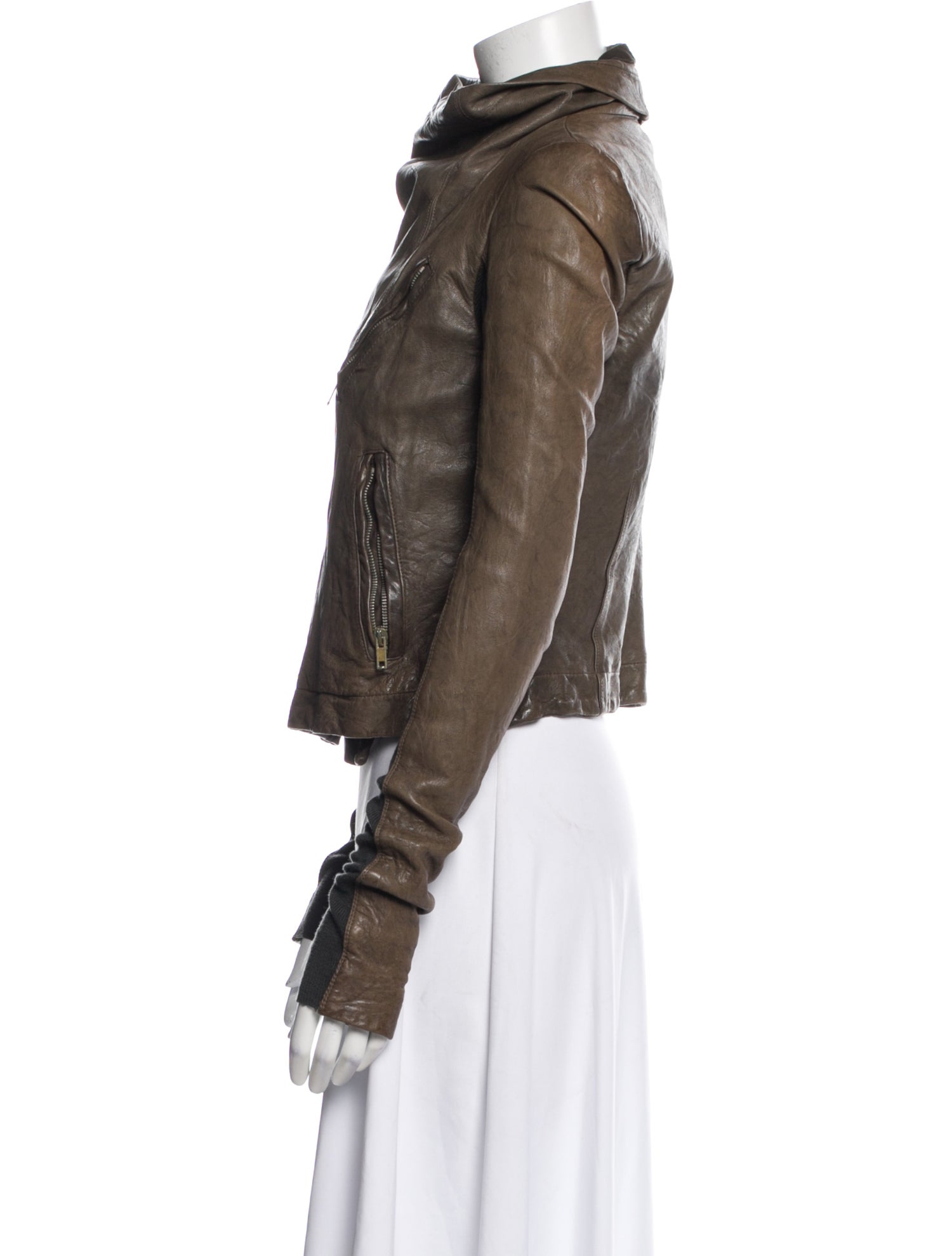 Rick Owens Leather Biker Jacket